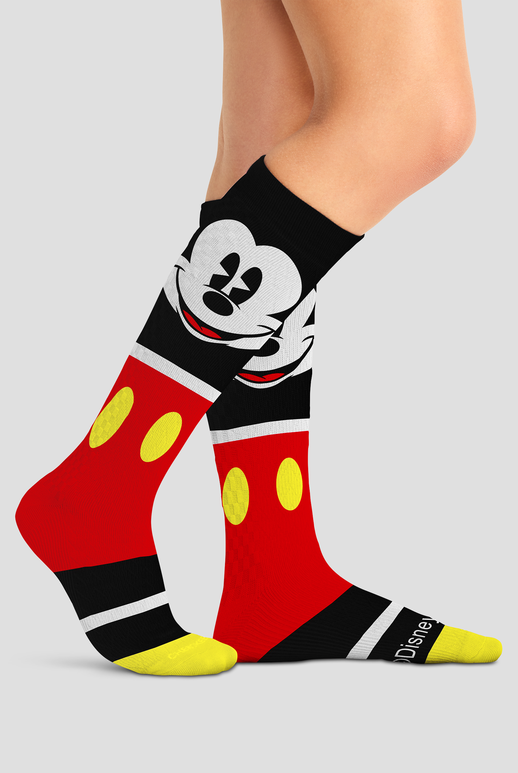 Calcetines de compresión anchos Tooniforms My Mickey para mujer - 10-15 mmHg