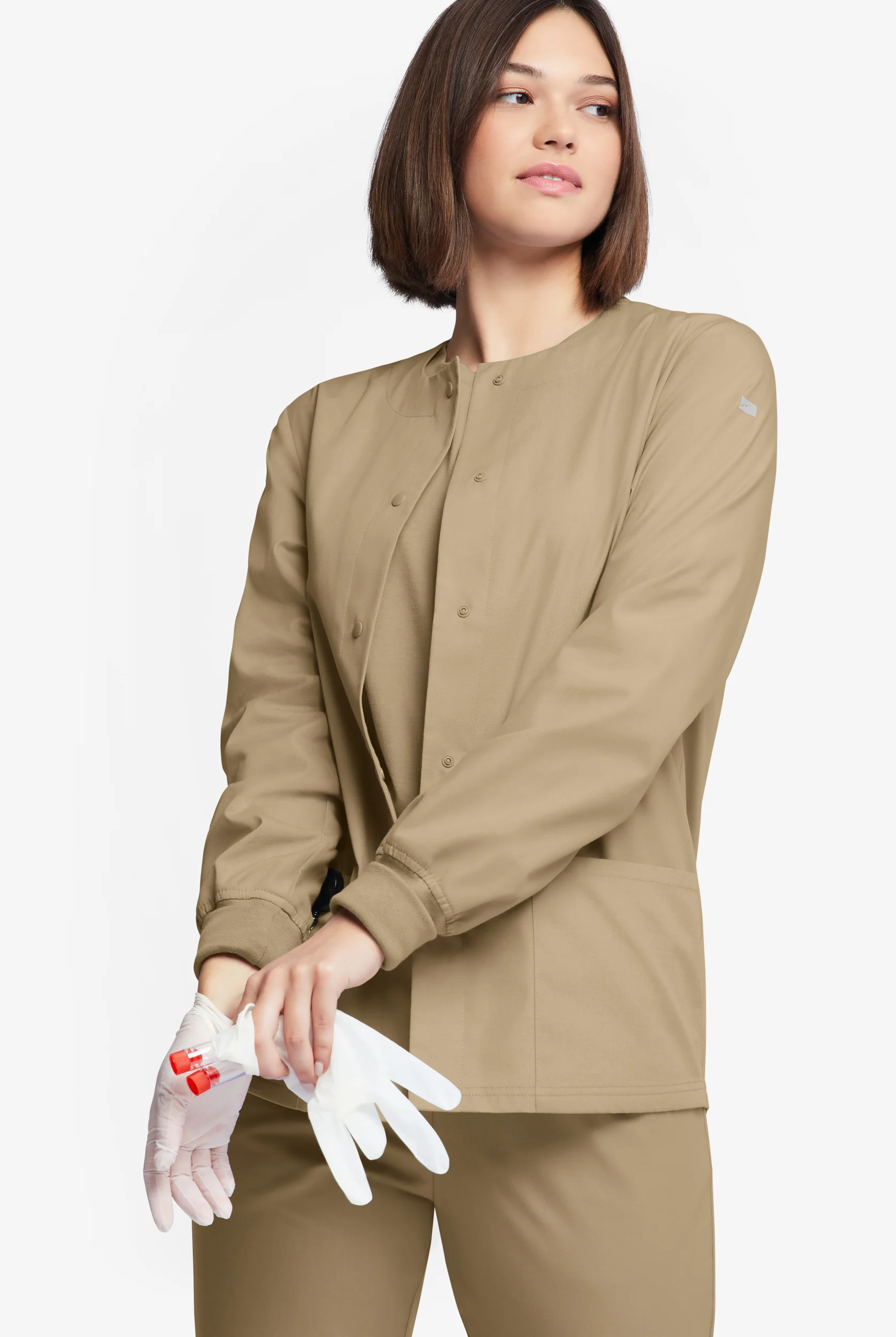 Butter-Soft Originals Women's 3-Pocket Warm-up Scrub Jacket