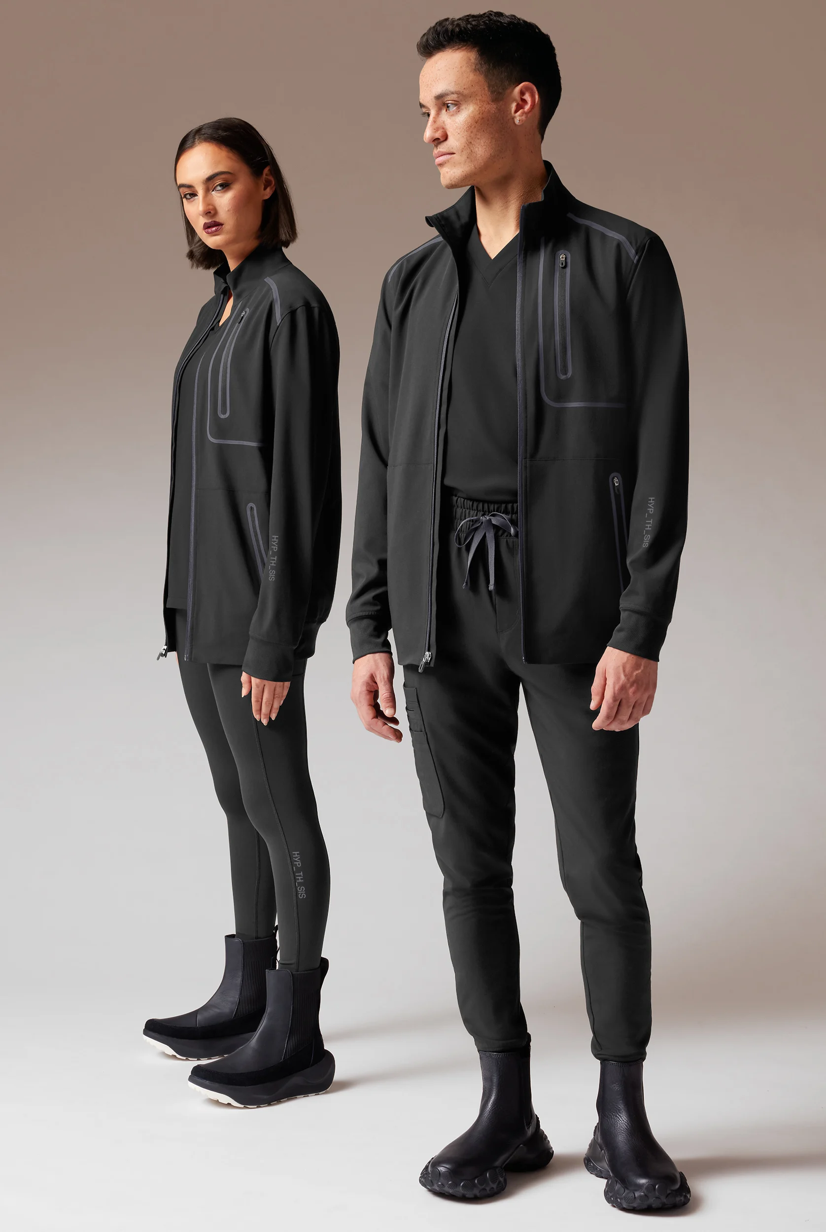 Hypothesis F-Zip Unisex Zip Front Scrub Jacket