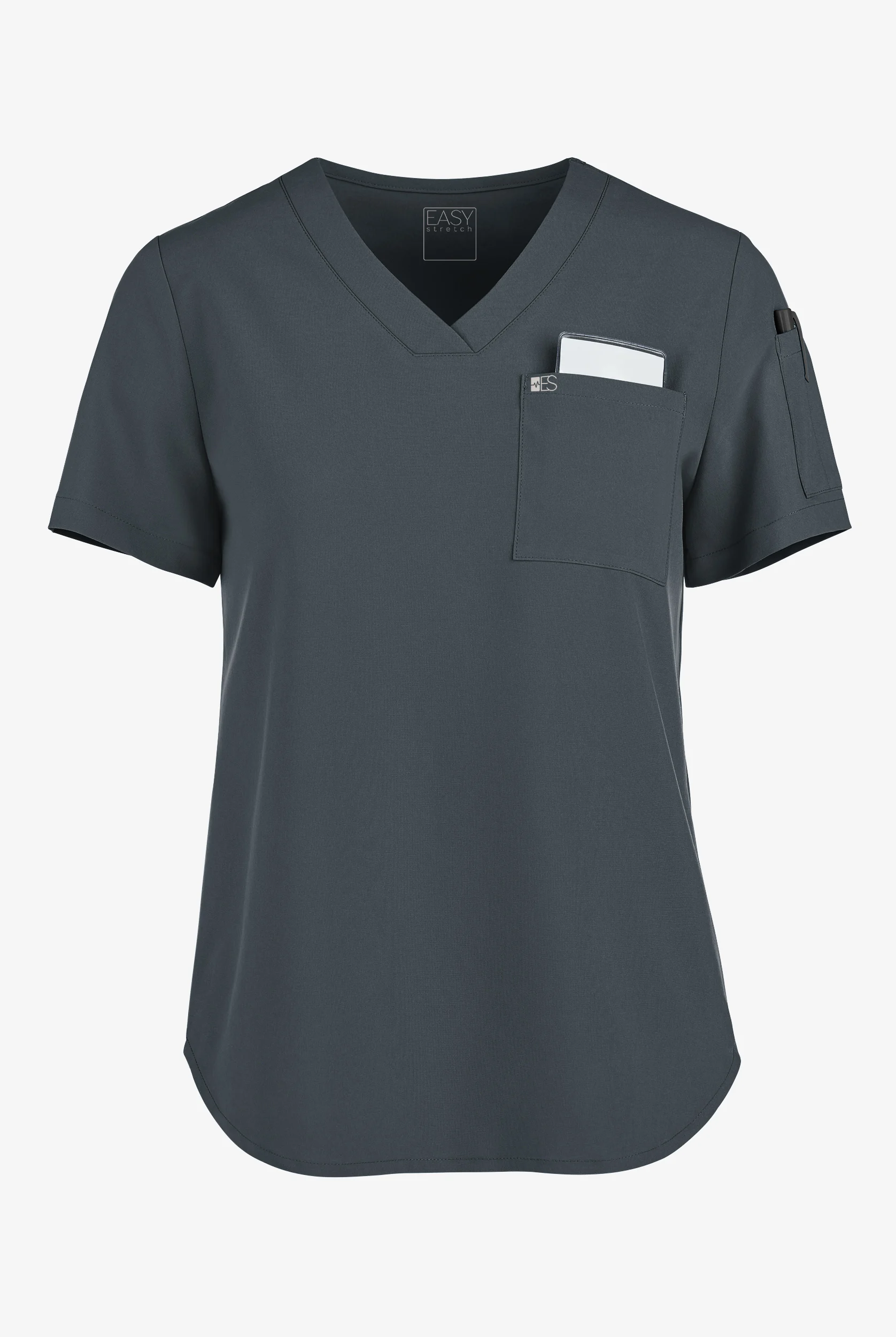 Easy STRETCH Chloe Women's 3-Pocket V-Neck Tuck-In Scrub Top
