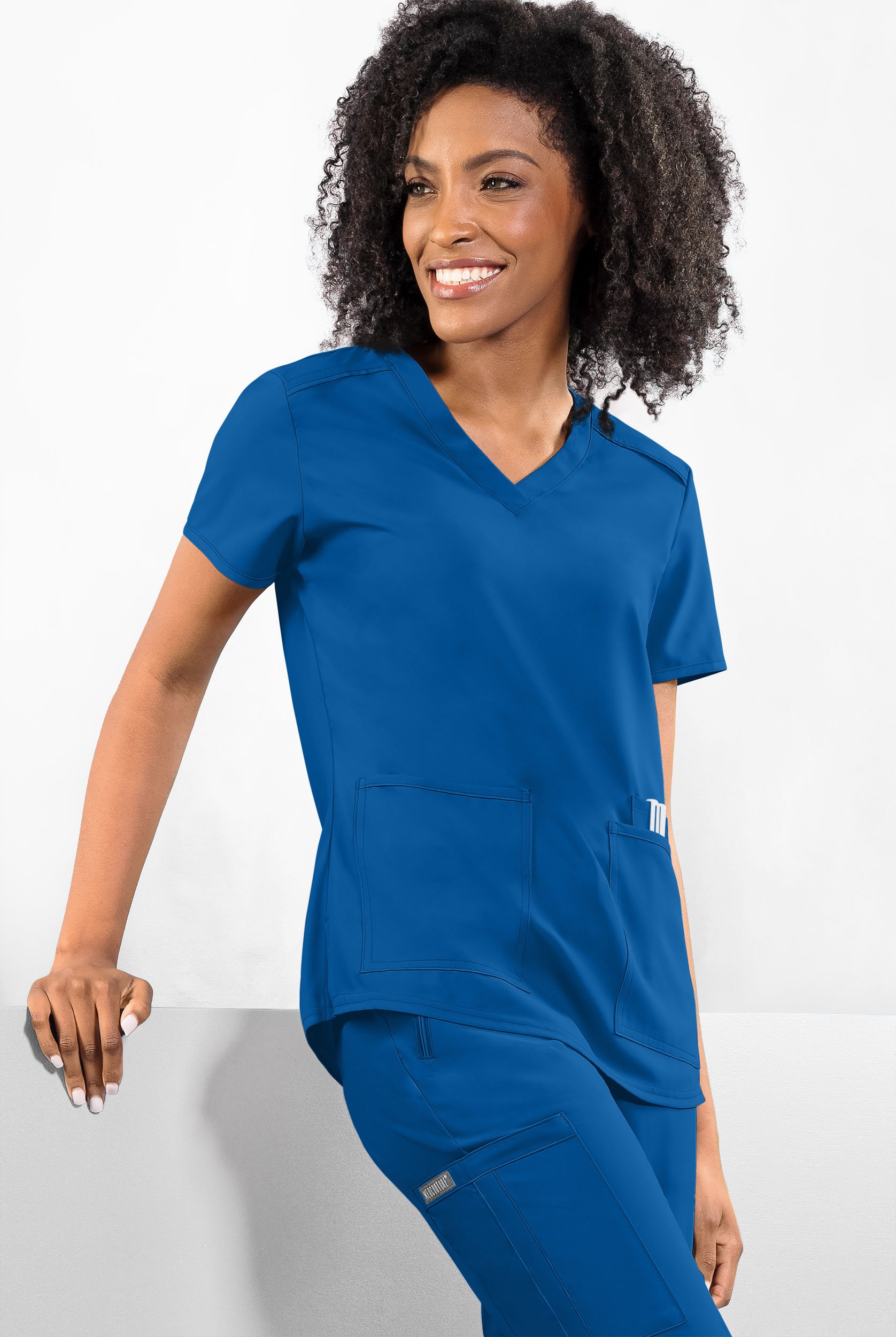 Med Couture Insight Women's 3-Pocket V-Neck Scrub Top