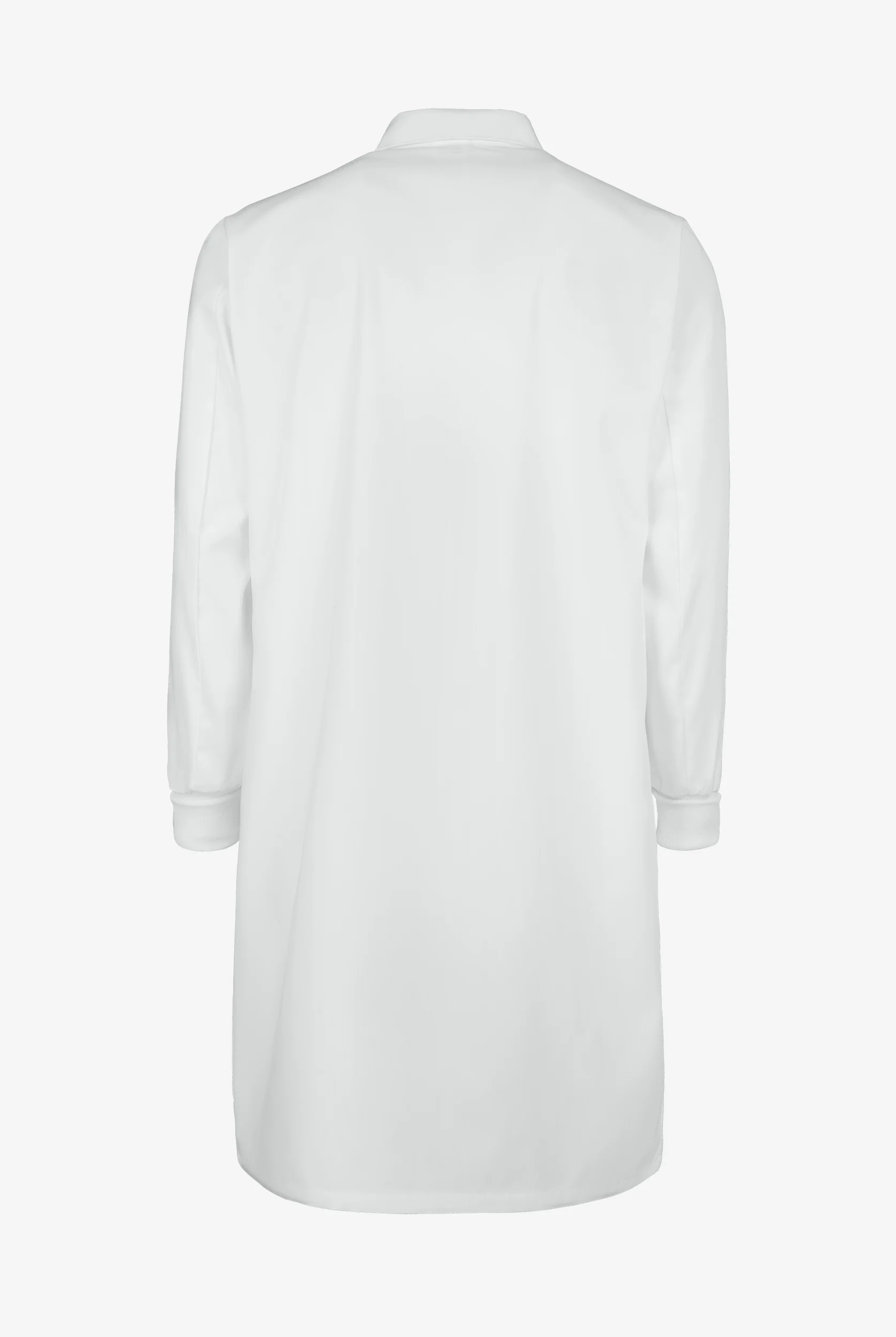 Bata de laboratorio unisex Fashion Seal con botones a presi&oacute;n y cuello convertible 