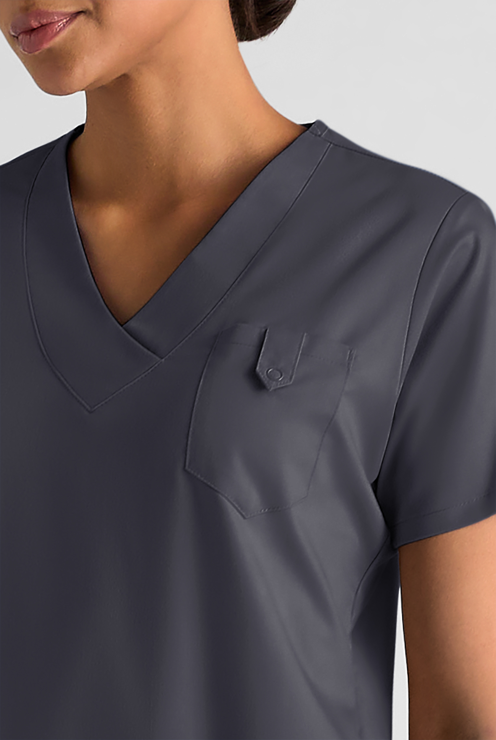 Butter-Soft STRETCH Women's 6-Pocket V-Neck Scrub Top