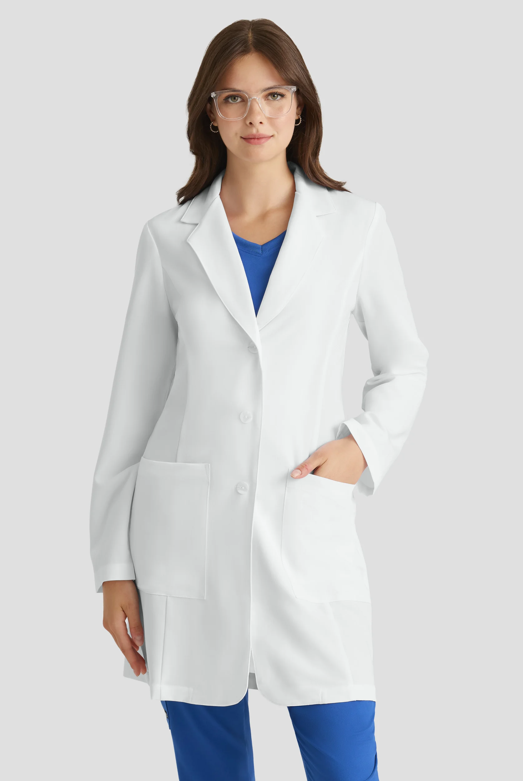 Bata de laboratorio Grey's Anatomy Signature STRETCH con 2 bolsillos para mujer