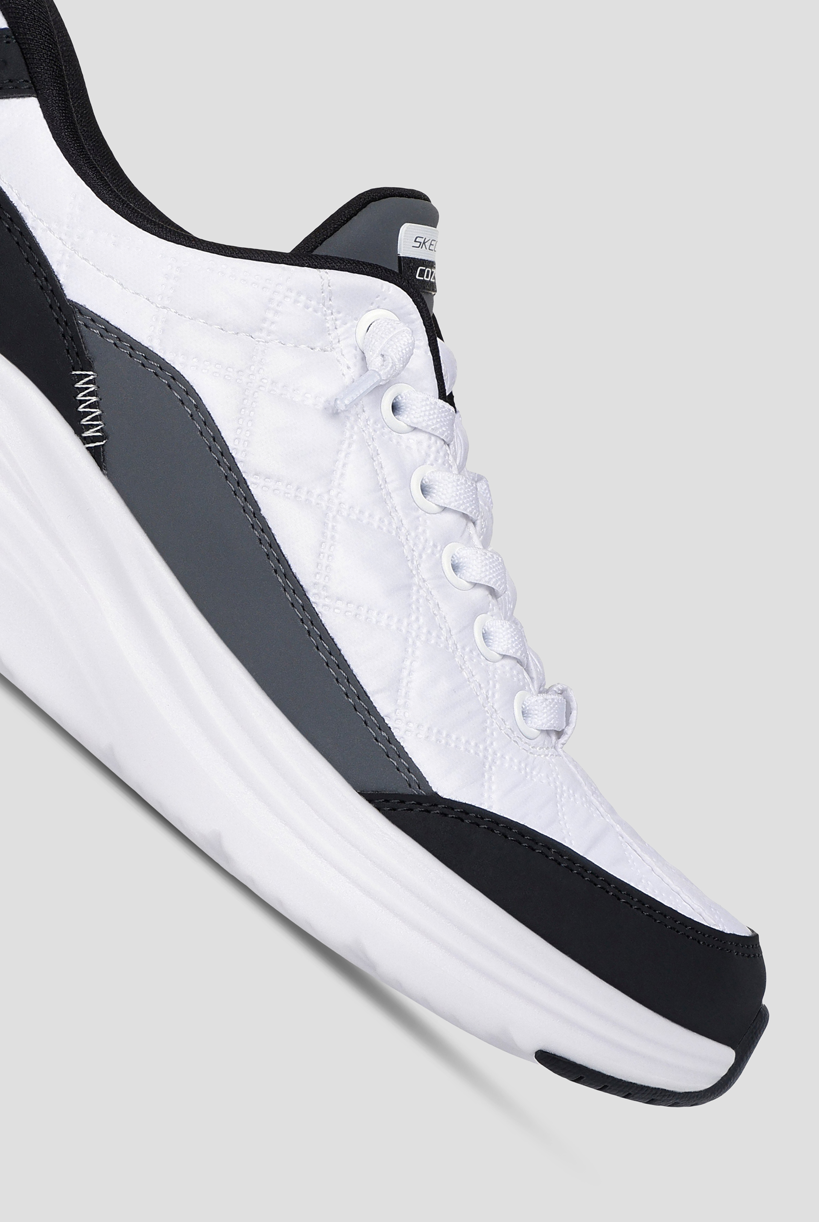 Skechers Performance Women's White Mesh/Black Bungee Slip-in