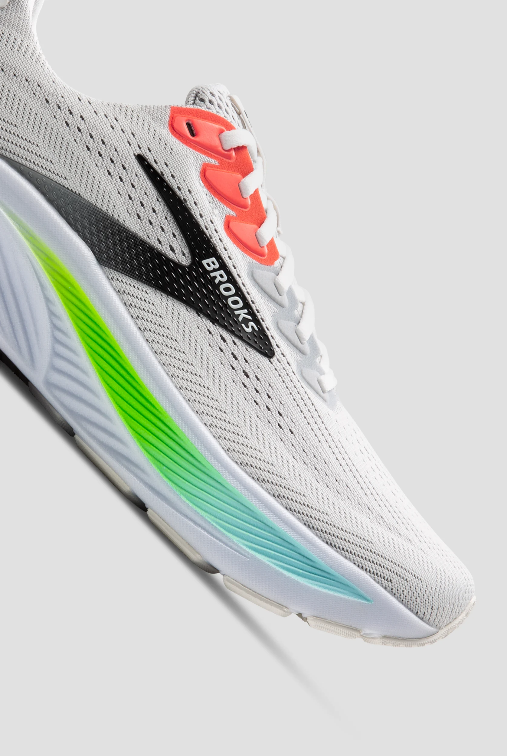 Zapatillas deportivas Brooks Ghost 17 White/Pink Clay/Gecko con cordones para hombre