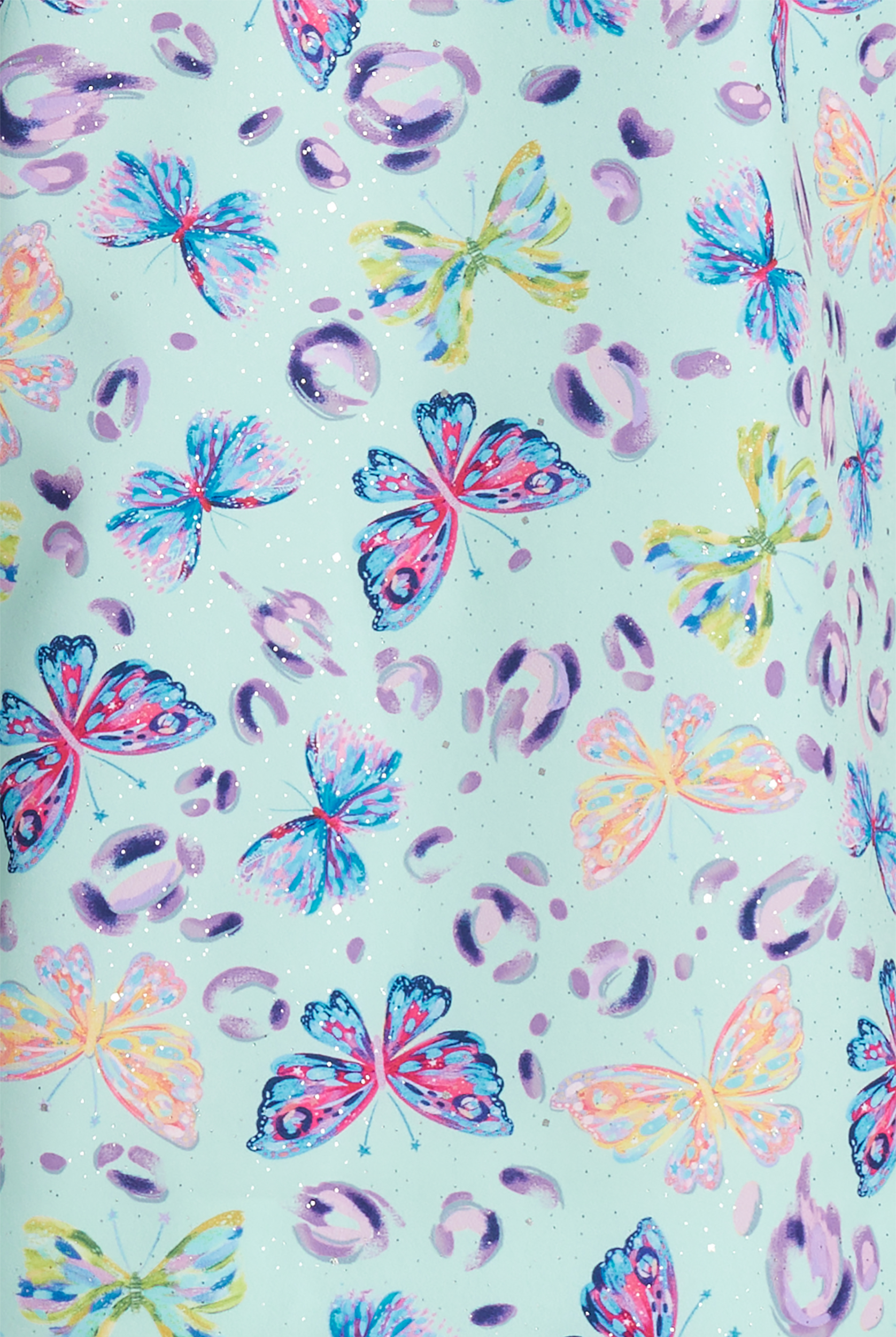 koi Lite Fashionflies Women's 2-Pocket V-Neck Print Scrub Top