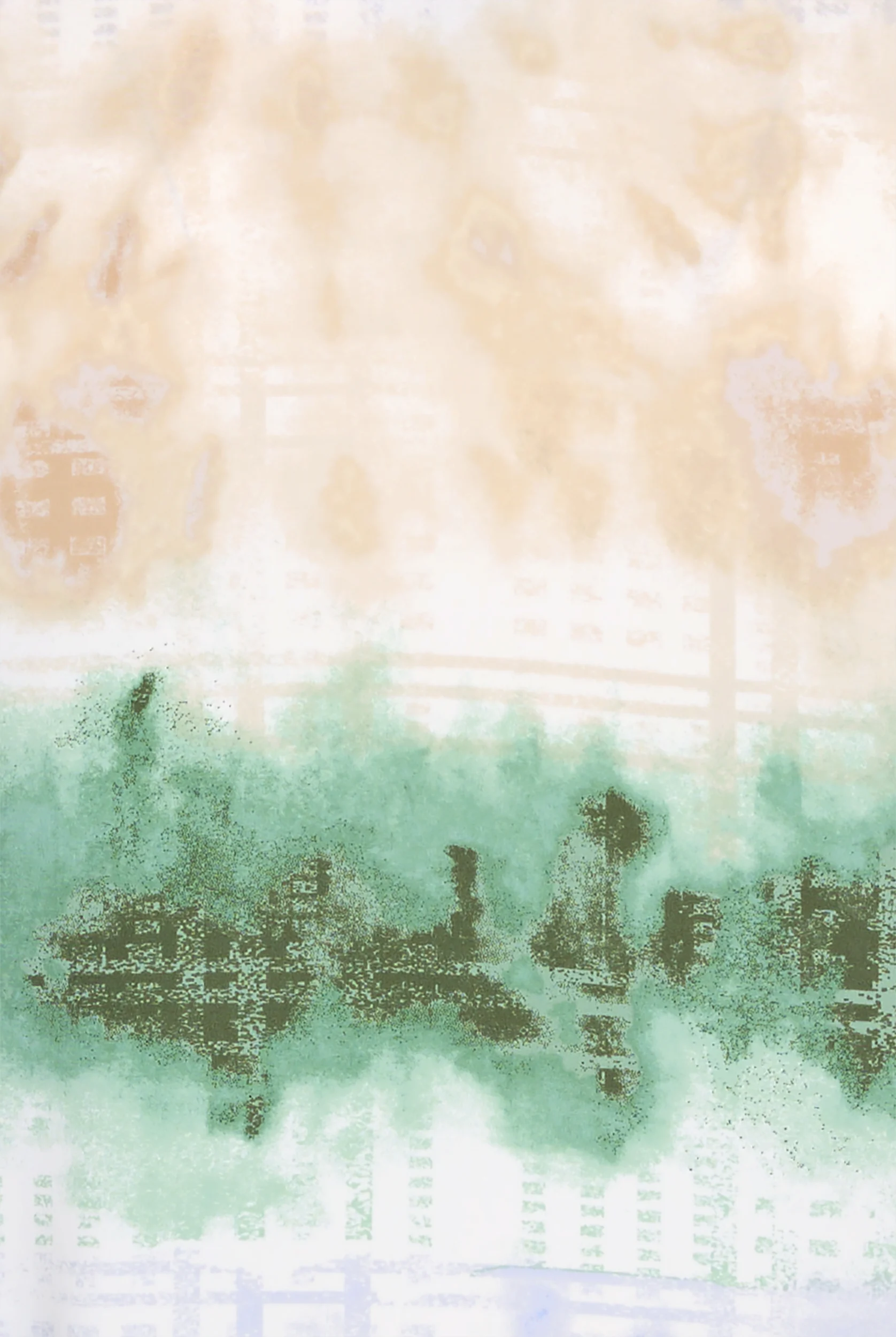 Blusa médica estampada Dickies Fading Stripes STRETCH con cuello en V y 2 bolsillos para mujer