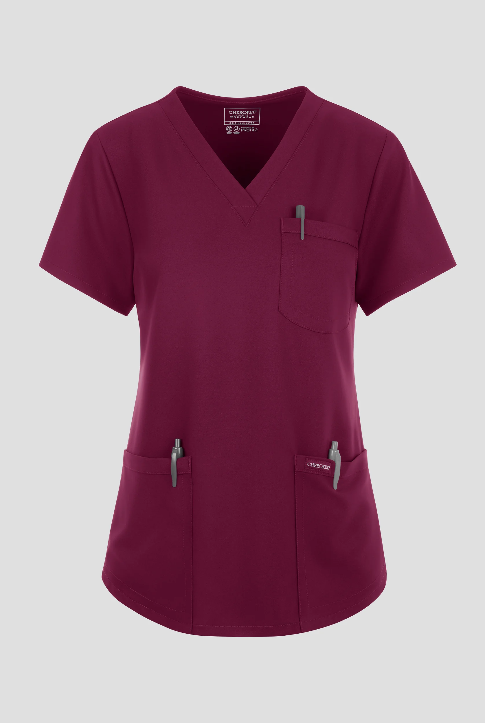 Cherokee Workwear Originals Ultra Women's 3-Pocket V-Neck Scrub Top