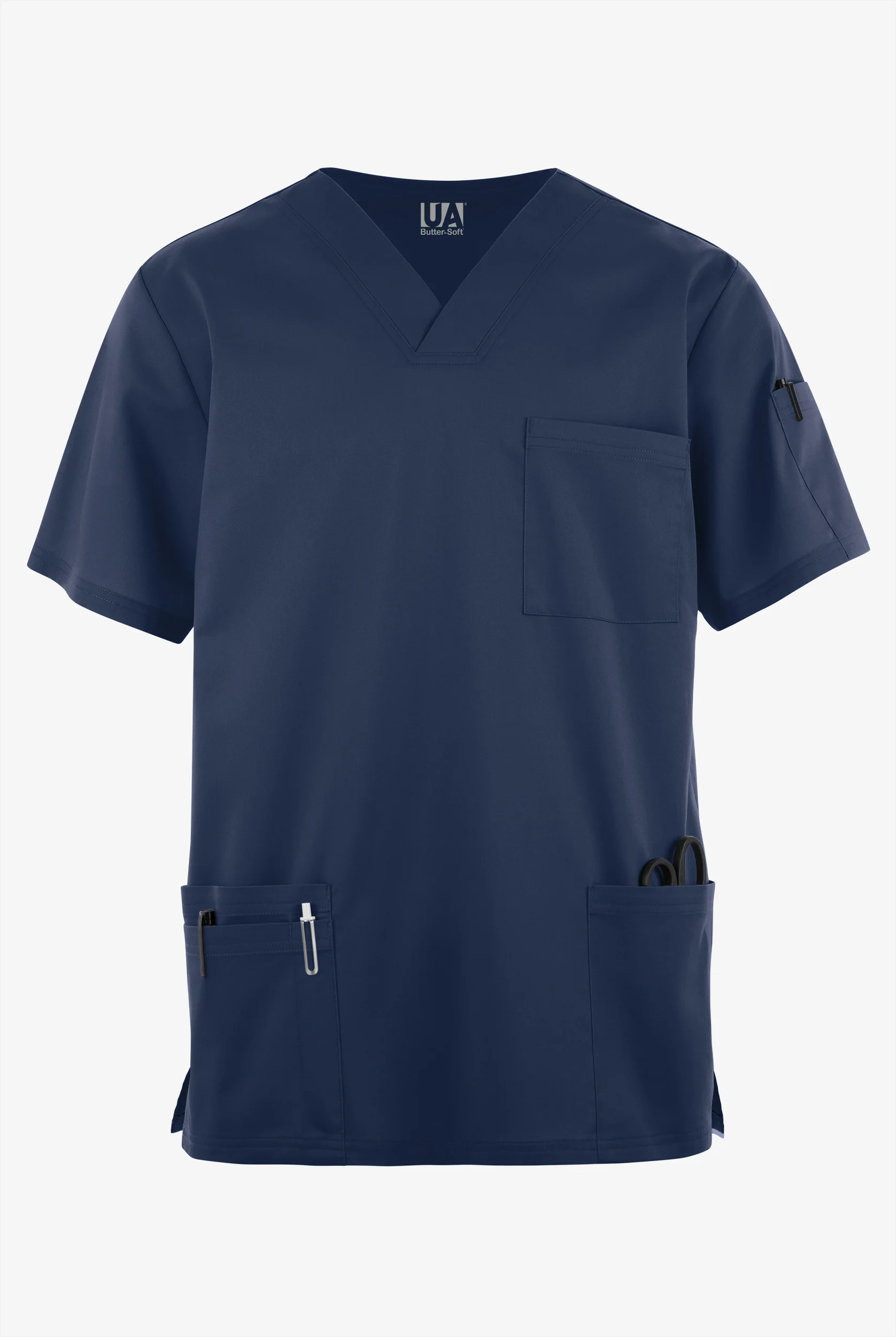 Butter-Soft STRETCH Men's 6-Pocket V-Neck Scrub Top