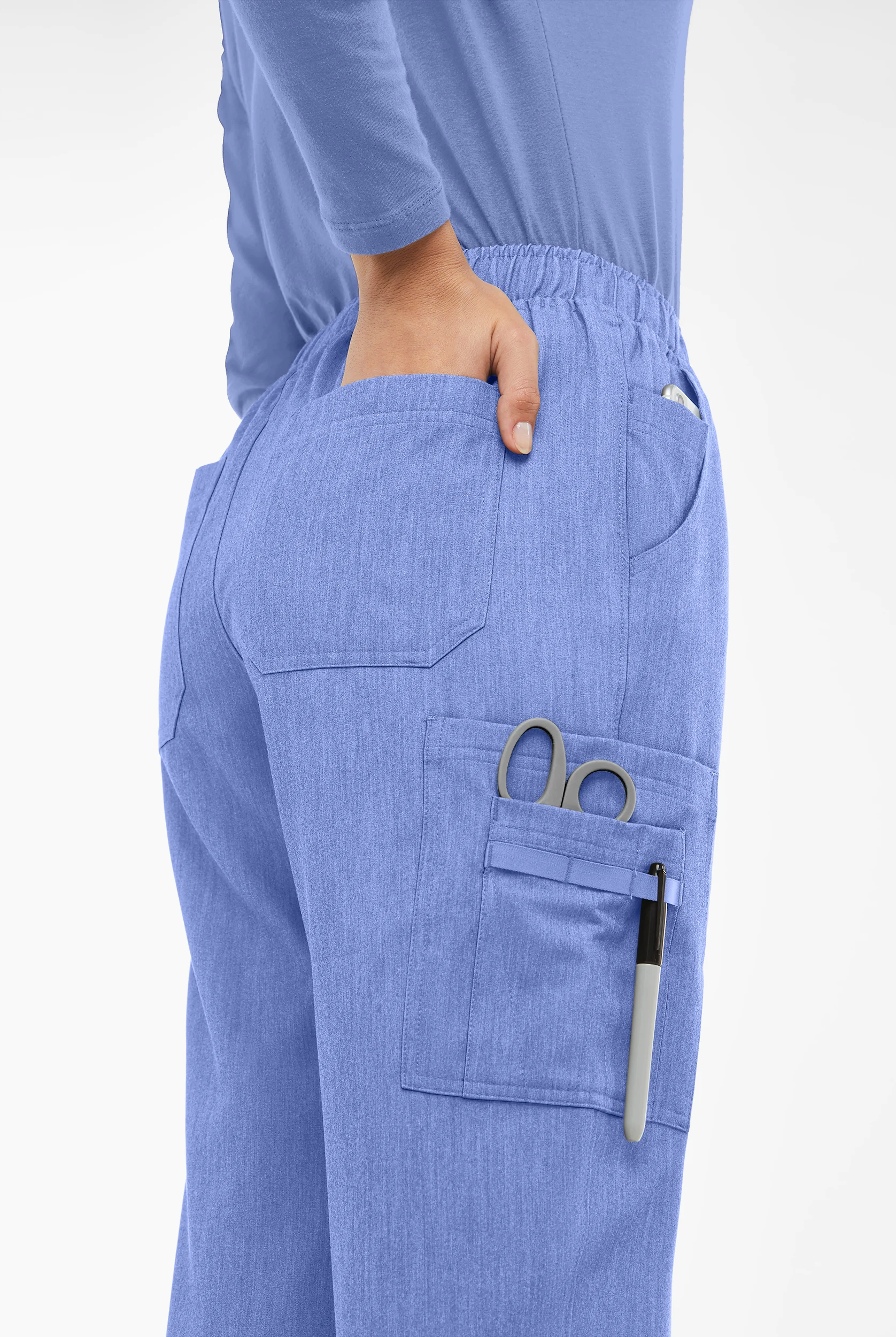 MOVEMENT by Butter-Soft Rigel Women's 9-Pocket Interior Drawstring STRETCH Scrub Pants