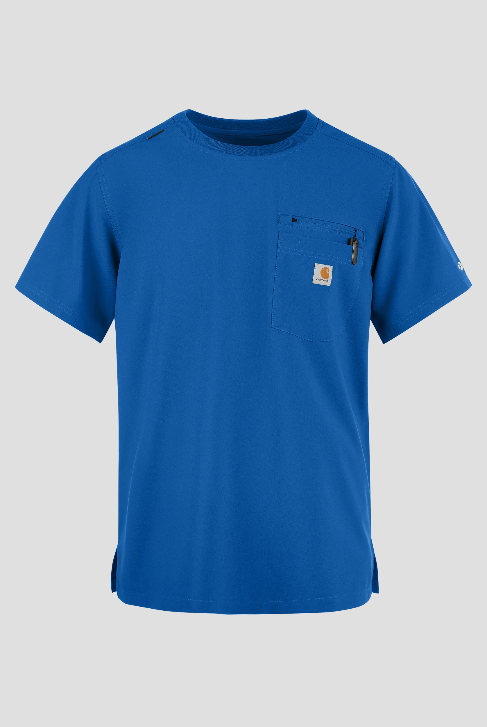 Camisa m&eacute;dica Carhartt Cross-Flex Force STRETCH con cuello redondo y 2 bolsillos para hombre