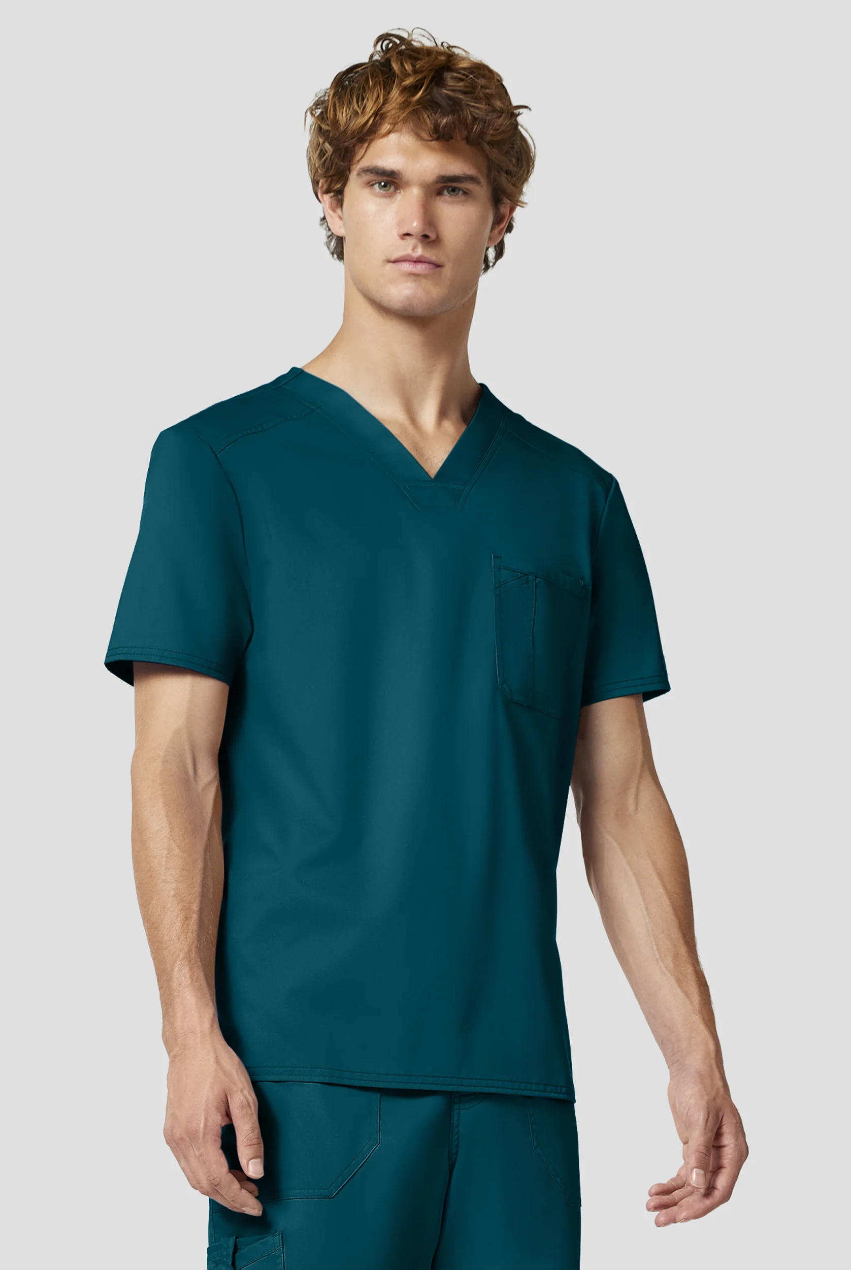 Cherokee Workwear Revolution Men's 1-Pocket STRETCH V-Neck Scrub Top