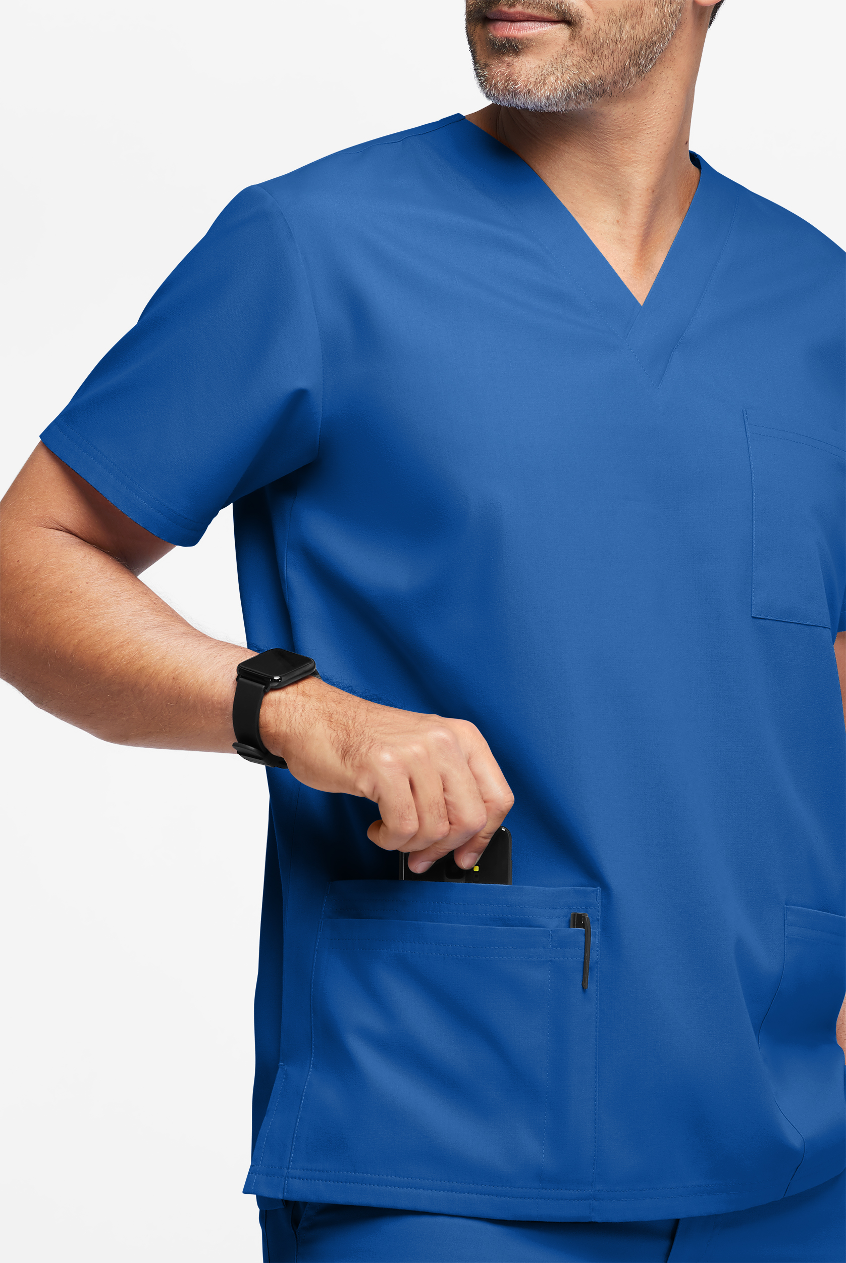 Butter-Soft Originals Men's 6-Pocket V-Neck Scrub Top