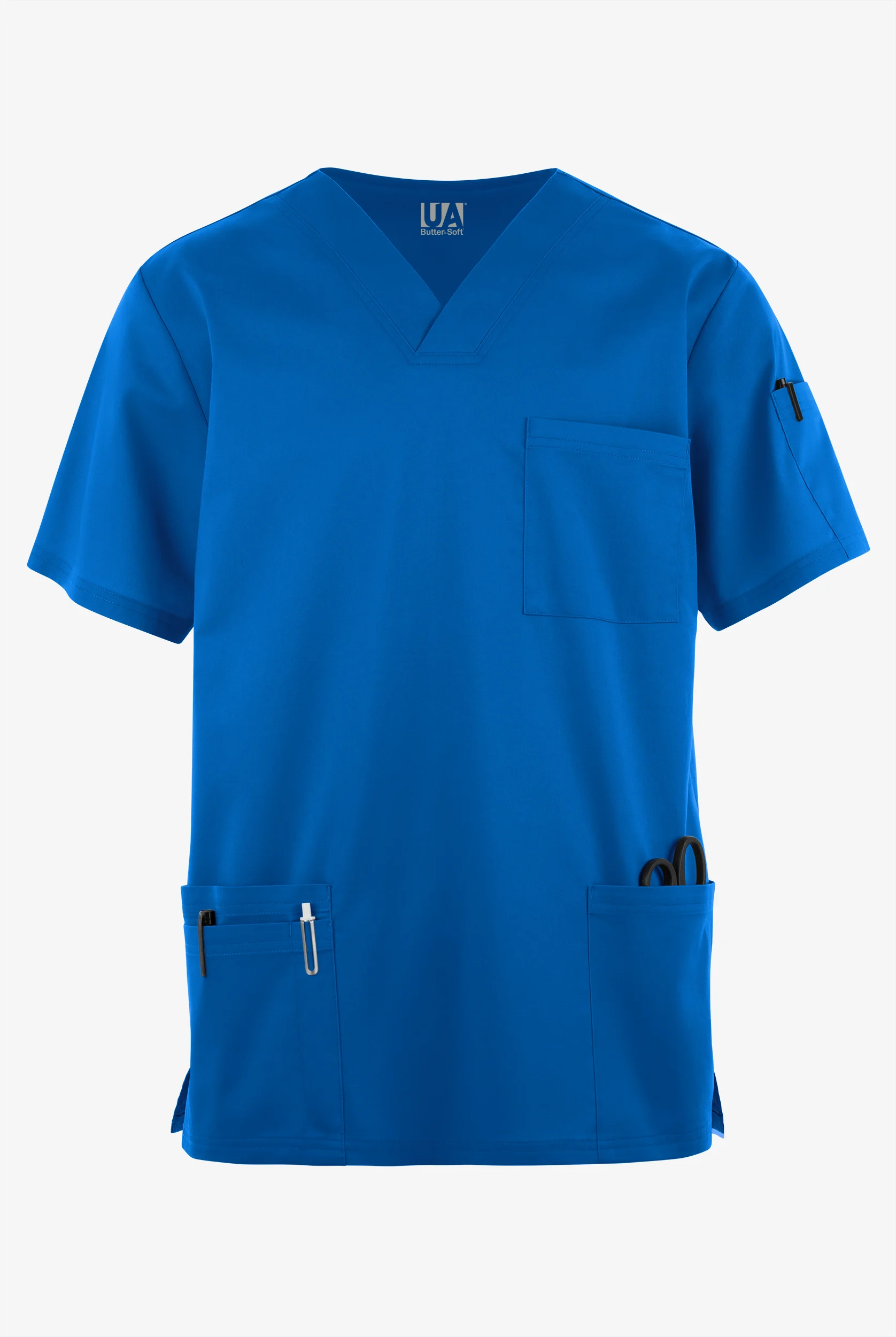 Butter-Soft STRETCH Men's 6-Pocket V-Neck Scrub Top