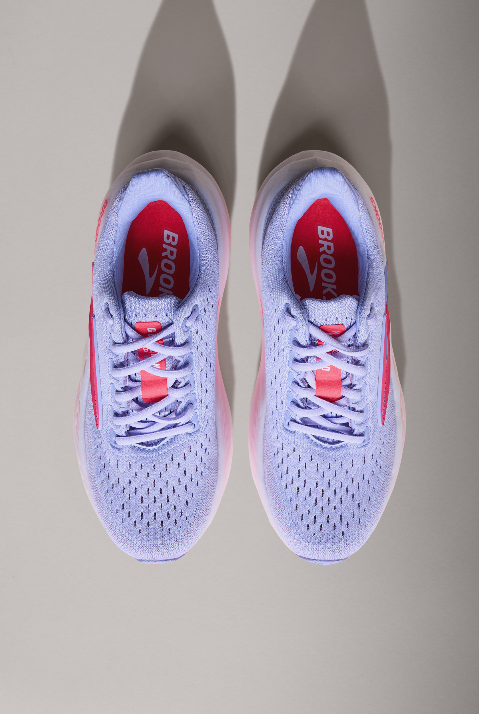 Brooks Women's Glycerin Max Blue Heron/Diva Pink/White Athletic Lace Up Nursing Shoes