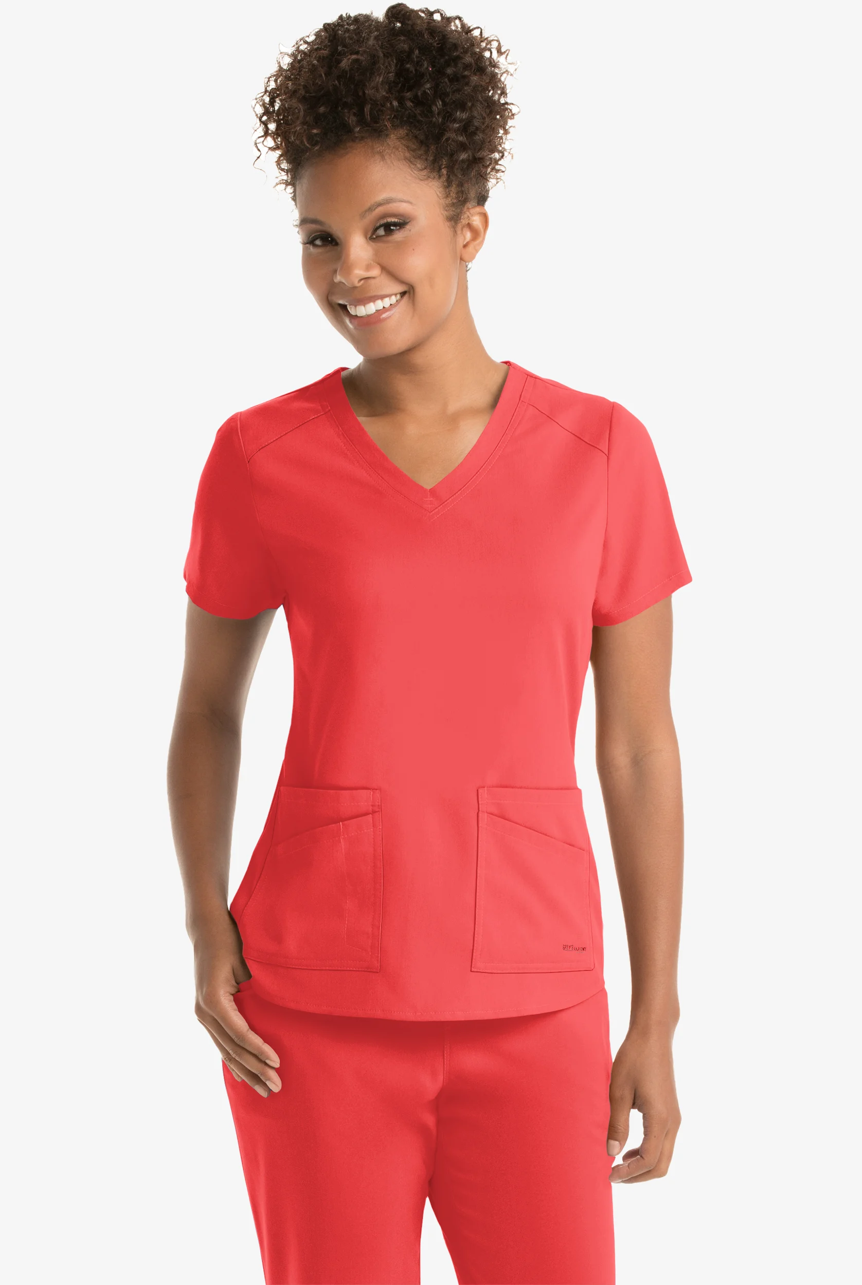 Grey's Anatomy by Barco Spandex STRETCH Emma Women's 4-Pocket V-Neck Scrub Top