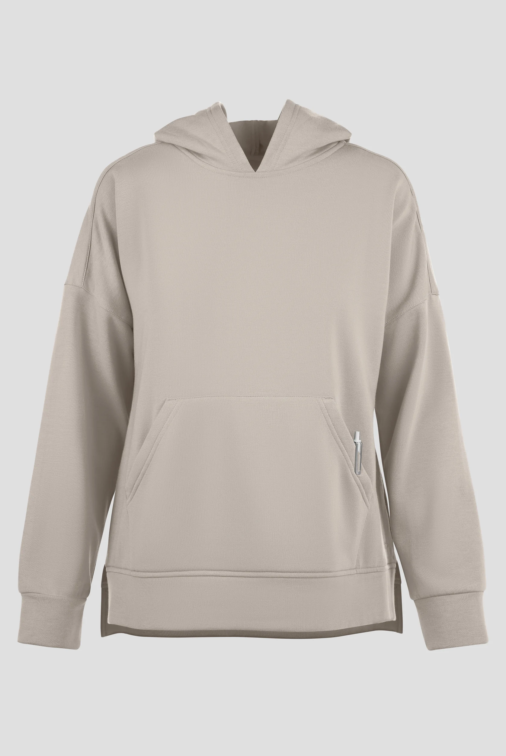 Wink Unwind Women's 1-Pocket STRETCH Fleece Hoodie Scrub Jacket