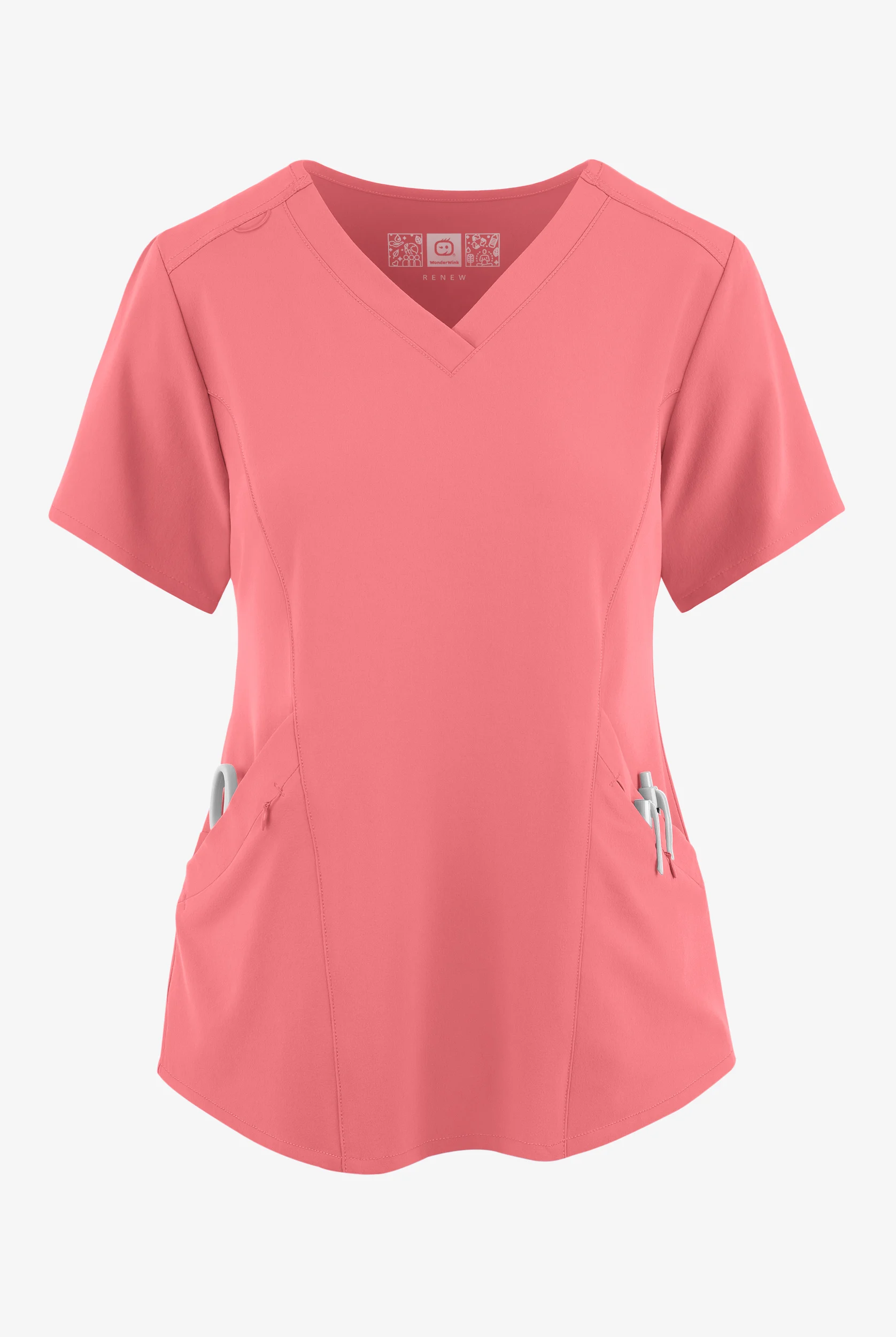 Wink Renew Women's 4-Pocket STRETCH V-Neck Scrub Top