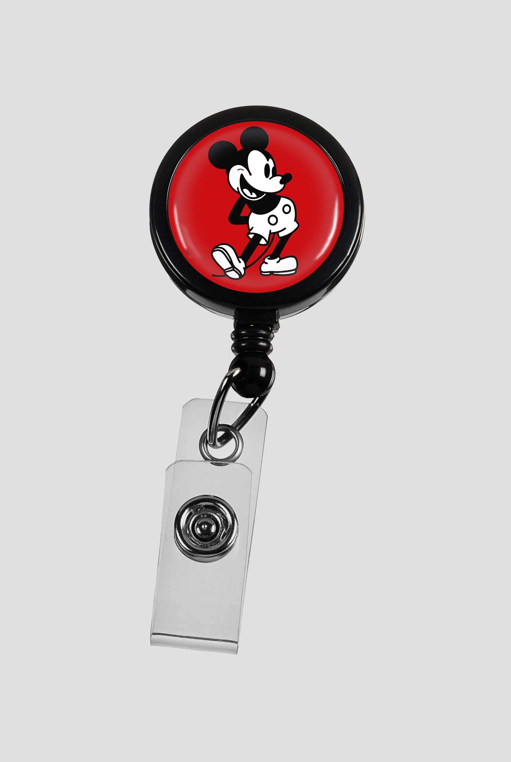Prestige Retracteze™ Steamboat Willie Button Snap ID Badge Holder