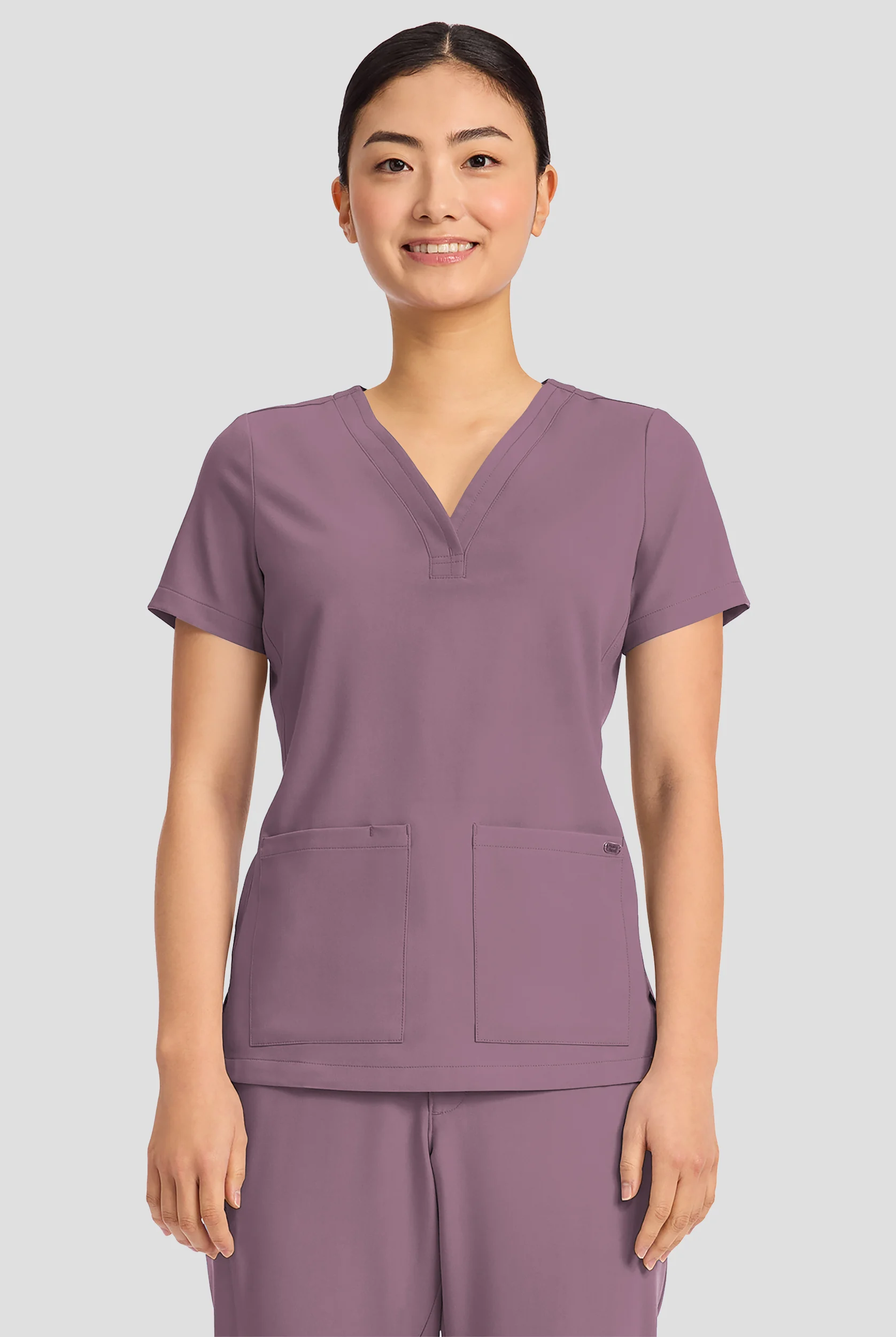 Healing Hands Quest Briana Women's 3-Pocket STRETCH Y-Neck Scrub Top