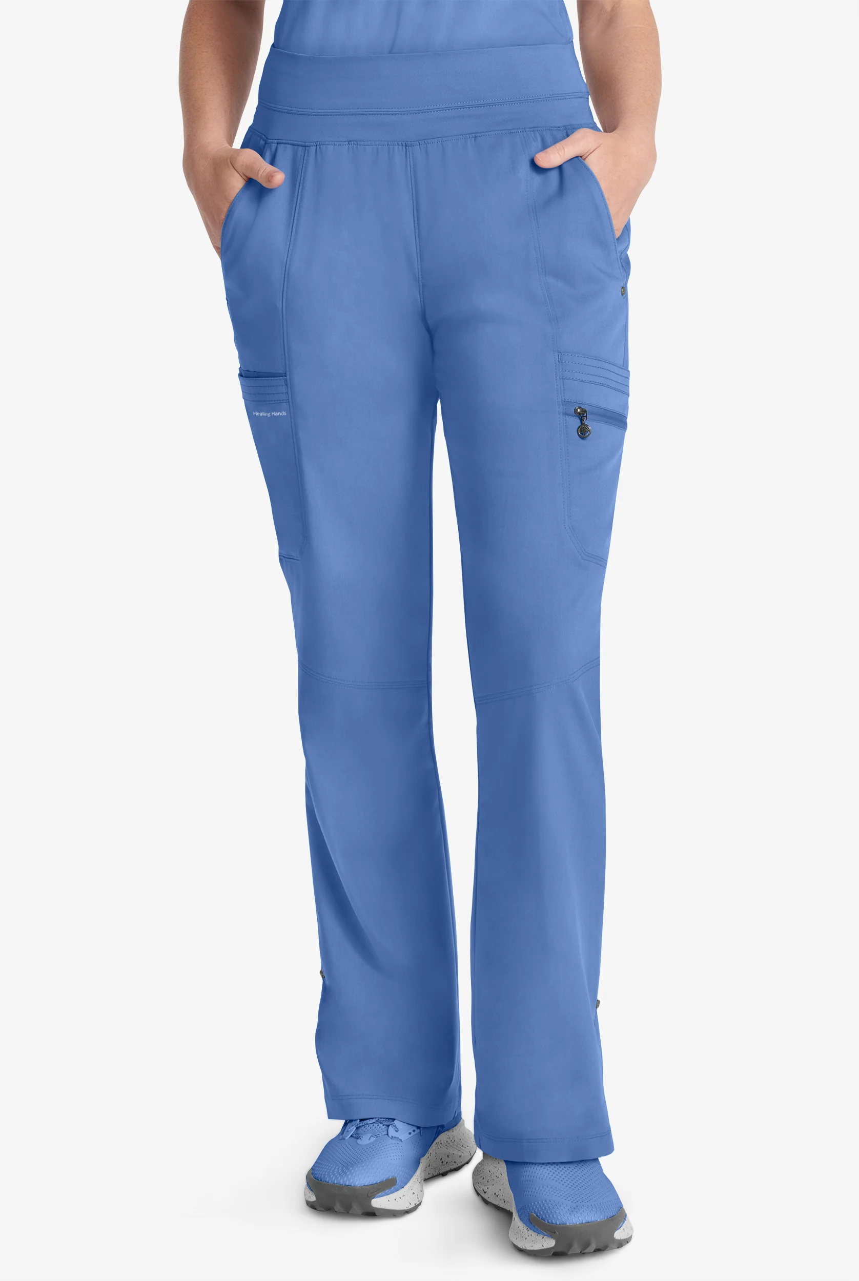 Healing Hands Purple Label Tina Women's 8-Pocket STRETCH Yoga Scrub Pants
