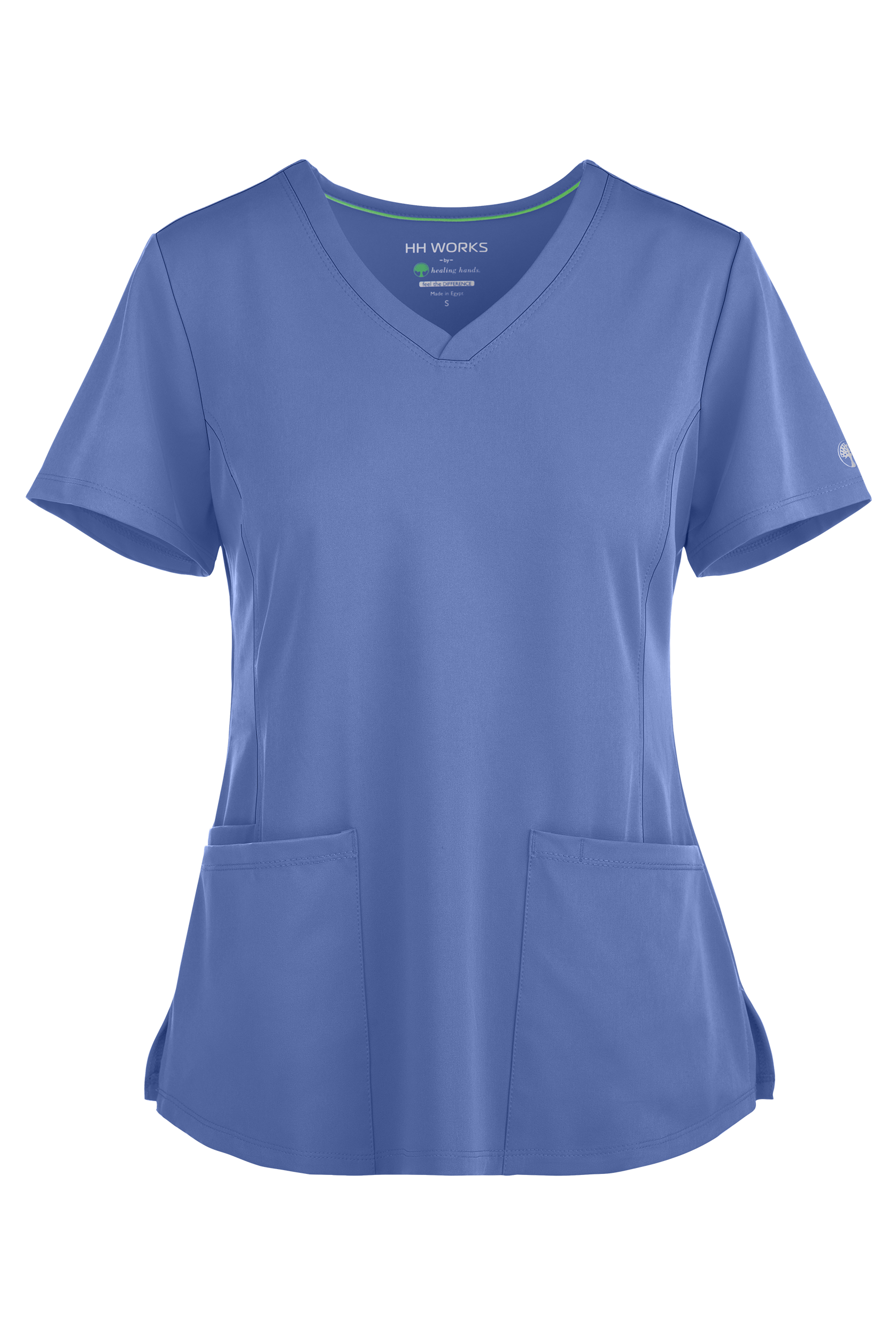 HH Works by Healing Hands Monica Women's 4-Pocket STRETCH V-Neck Scrub Top