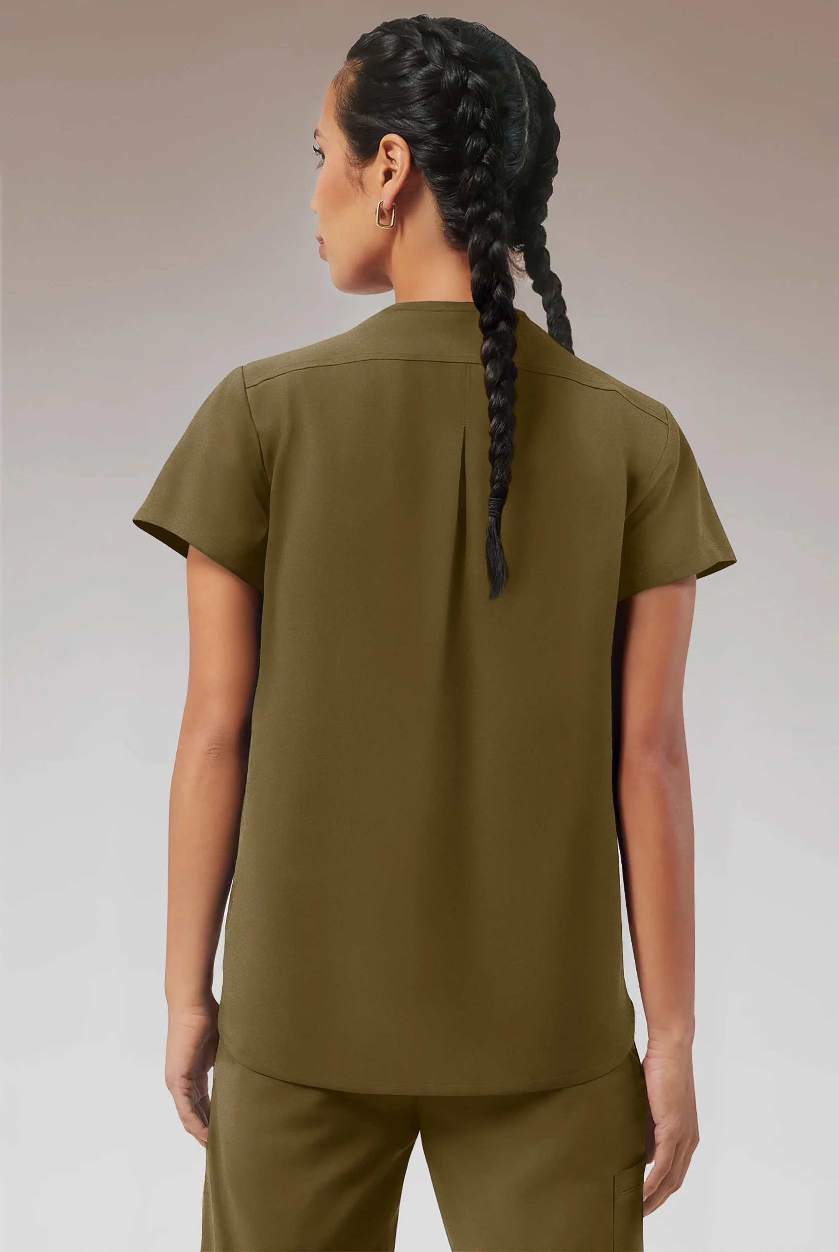 Hypothesis Beta V-Shell Women's 2-Pocket Relaxed Fit Tunic Scrub Top