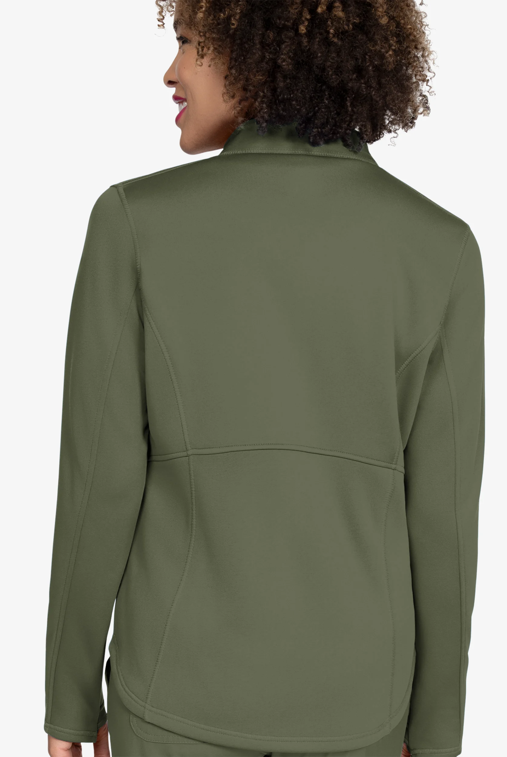 Zavate Ava Therese Megan Women's 2-Pocket Fleece Scrub Jacket