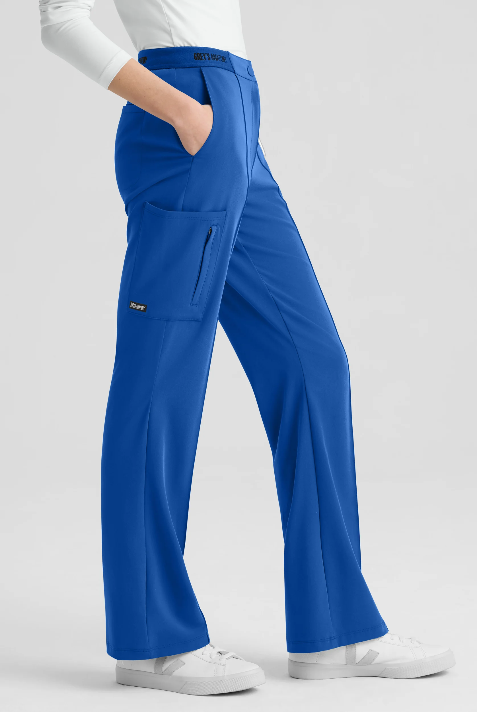 Grey's Anatomy by Barco Cultivate Spring Women's 7-Pocket STRETCH Flare Leg Scrub Pants