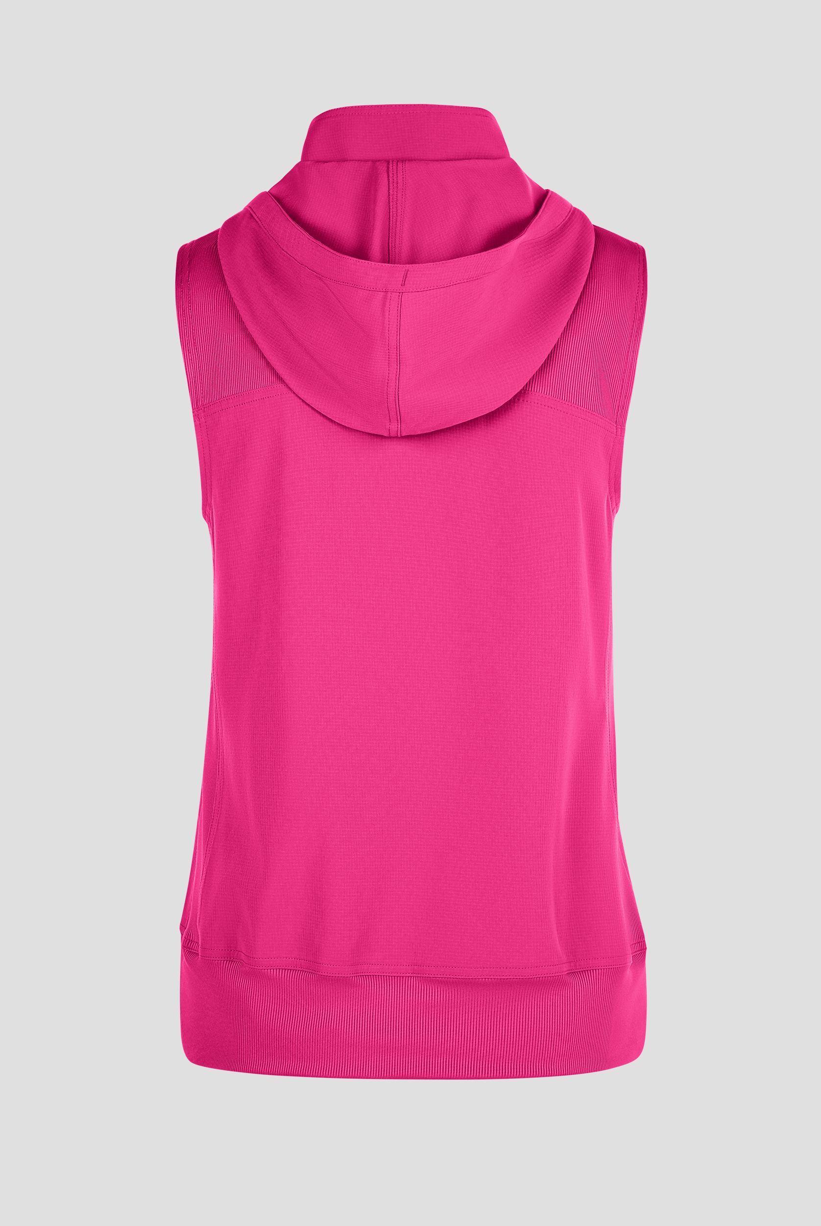 Med Couture Amp Women's 4-Pocket STRETCH Zip Front Removable Hoodie Scrub Vest