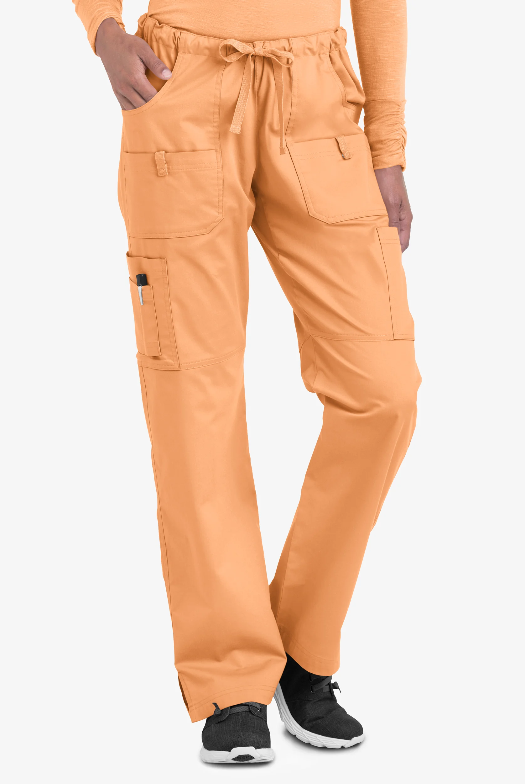 Butter-Soft STRETCH Women's 10-Pocket Drawstring Scrub Pants