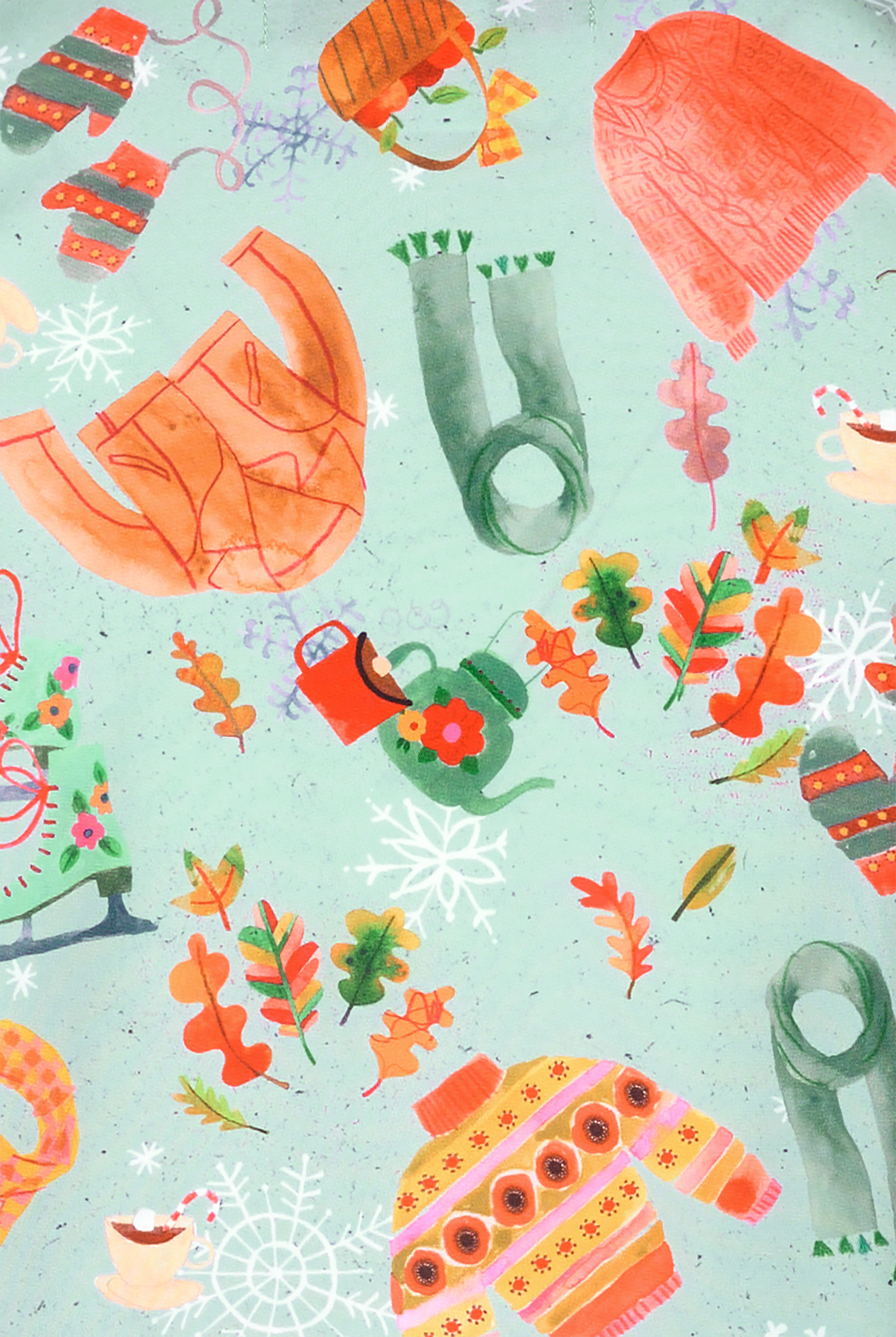 koi Basics Tis The Season Women's 2-Pocket STRETCH V-Neck Print Scrub Top