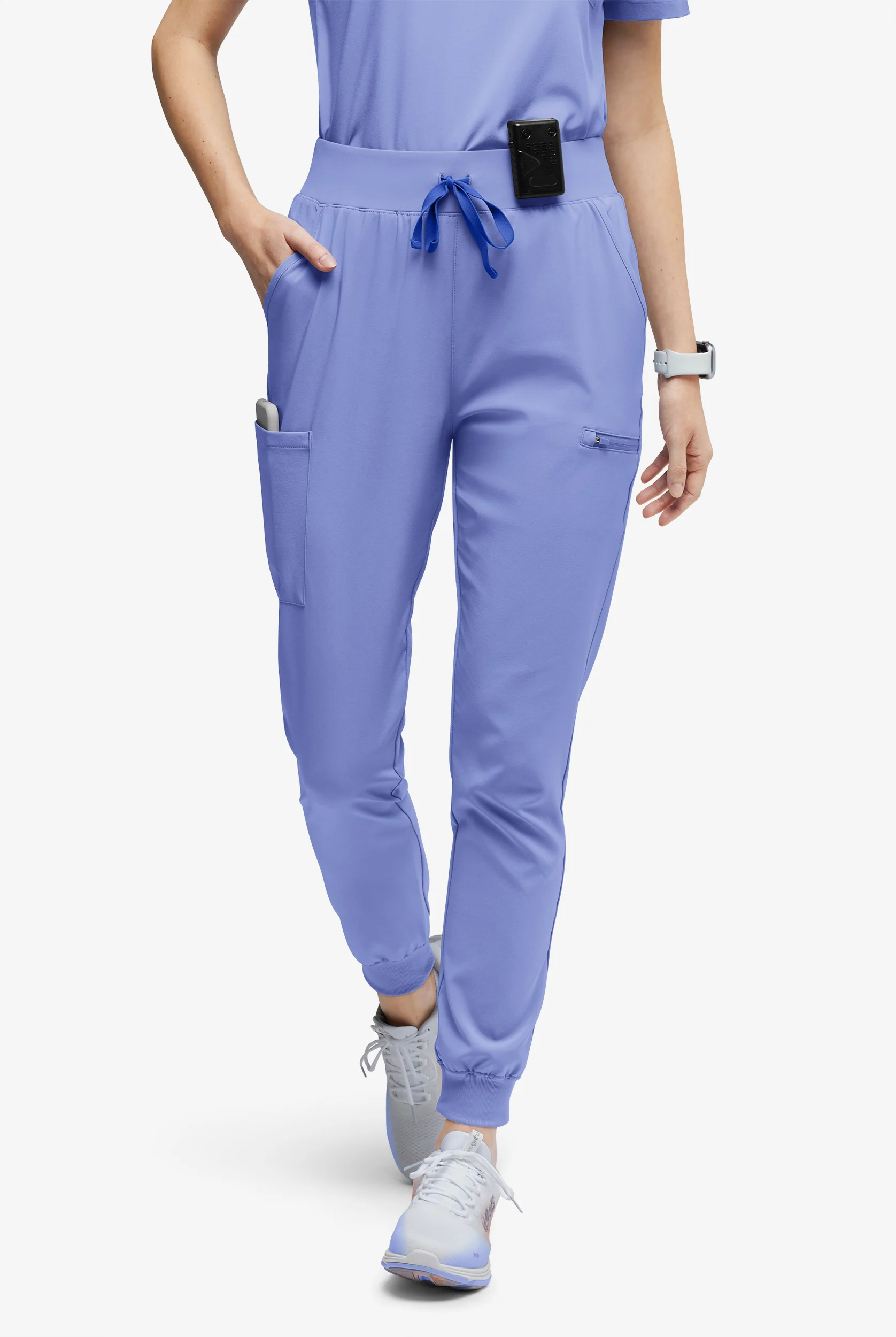 Pantalón médico Easy STRETCH Olivia Petite estilo jogger con 7 bolsillos para mujer