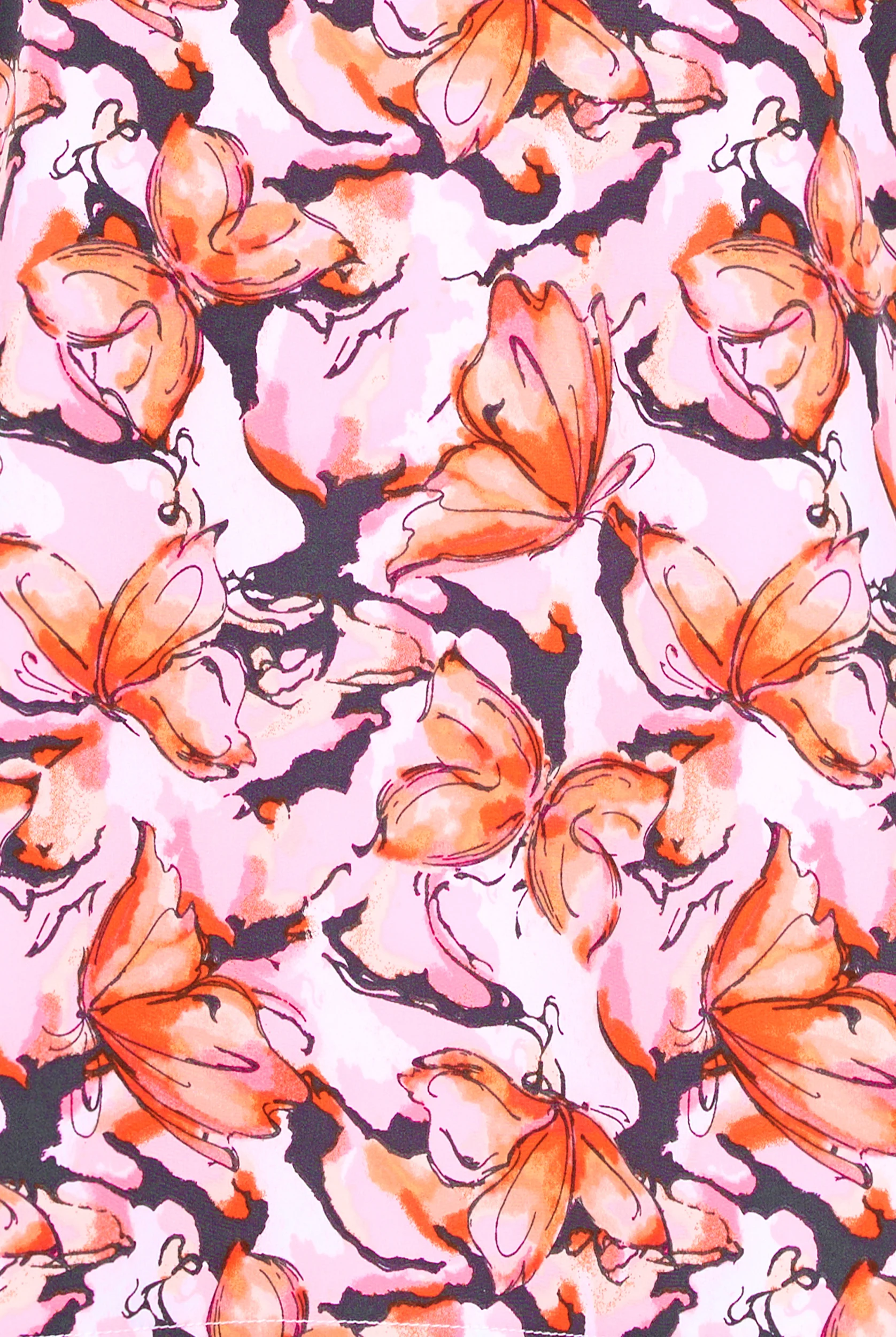 Cherokee Active Butterfly Women's 1-Pocket STRETCH V-Neck Print Scrub Top