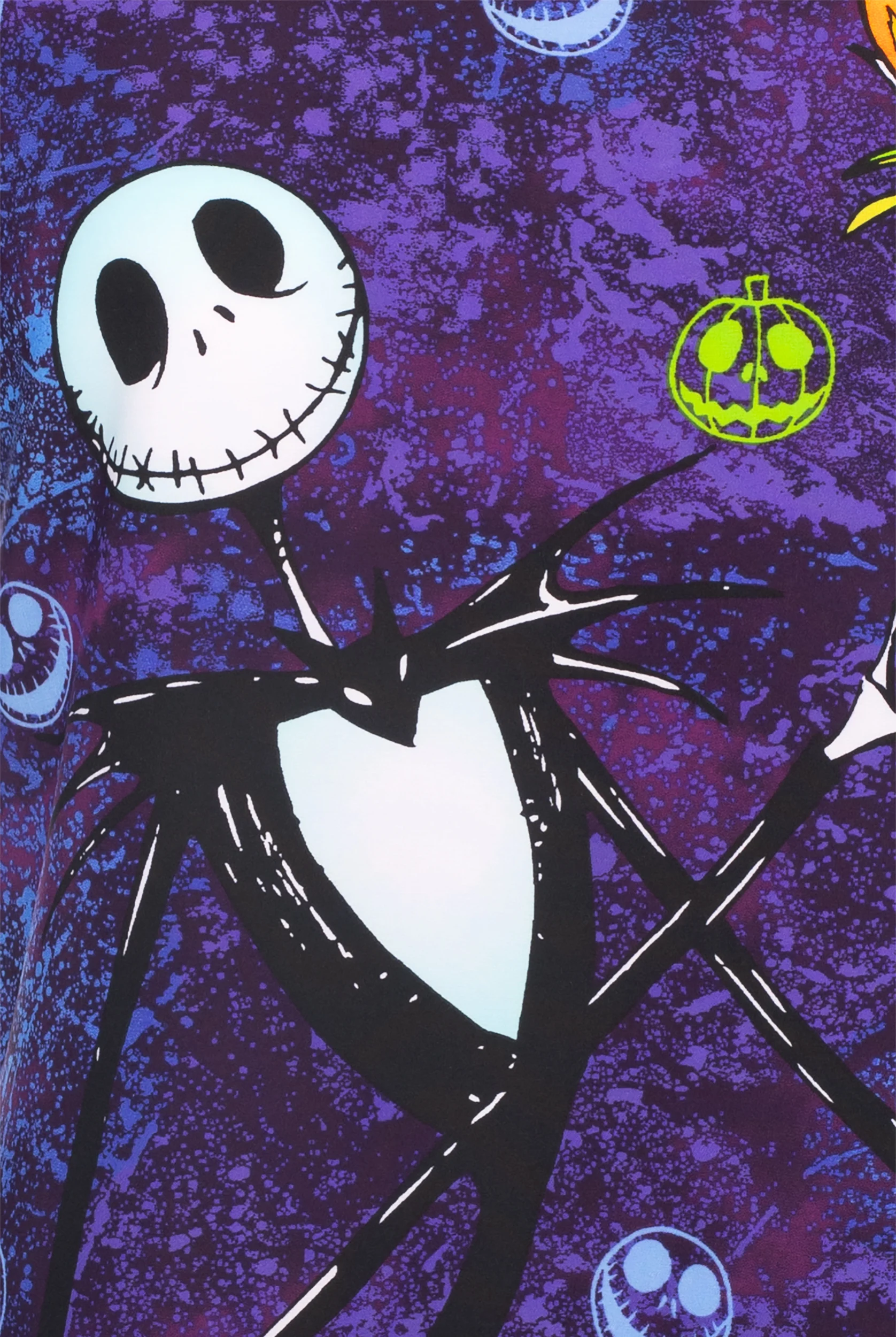 Tooniforms Disney's To Be Jack Women's 2-Pocket STRETCH V-Neck Print Scrub Top