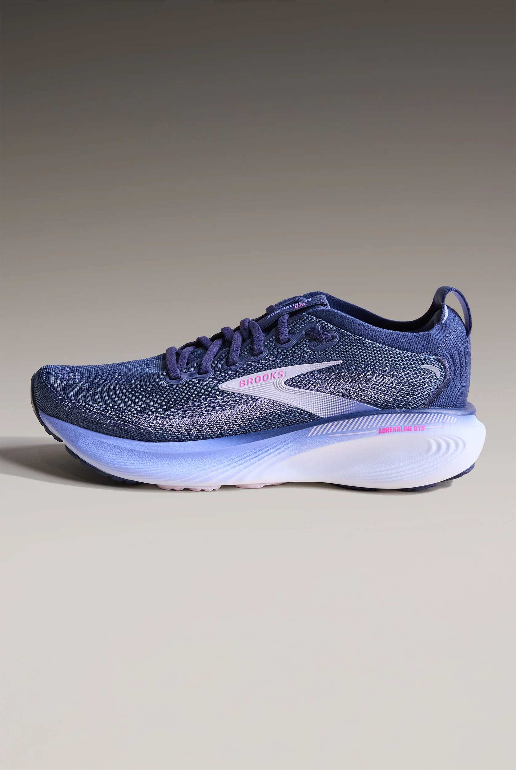 Zapatillas deportivas Brooks Adrenaline GTS 25 Spellbound/Blazing Bell/Pink con cordones para mujer