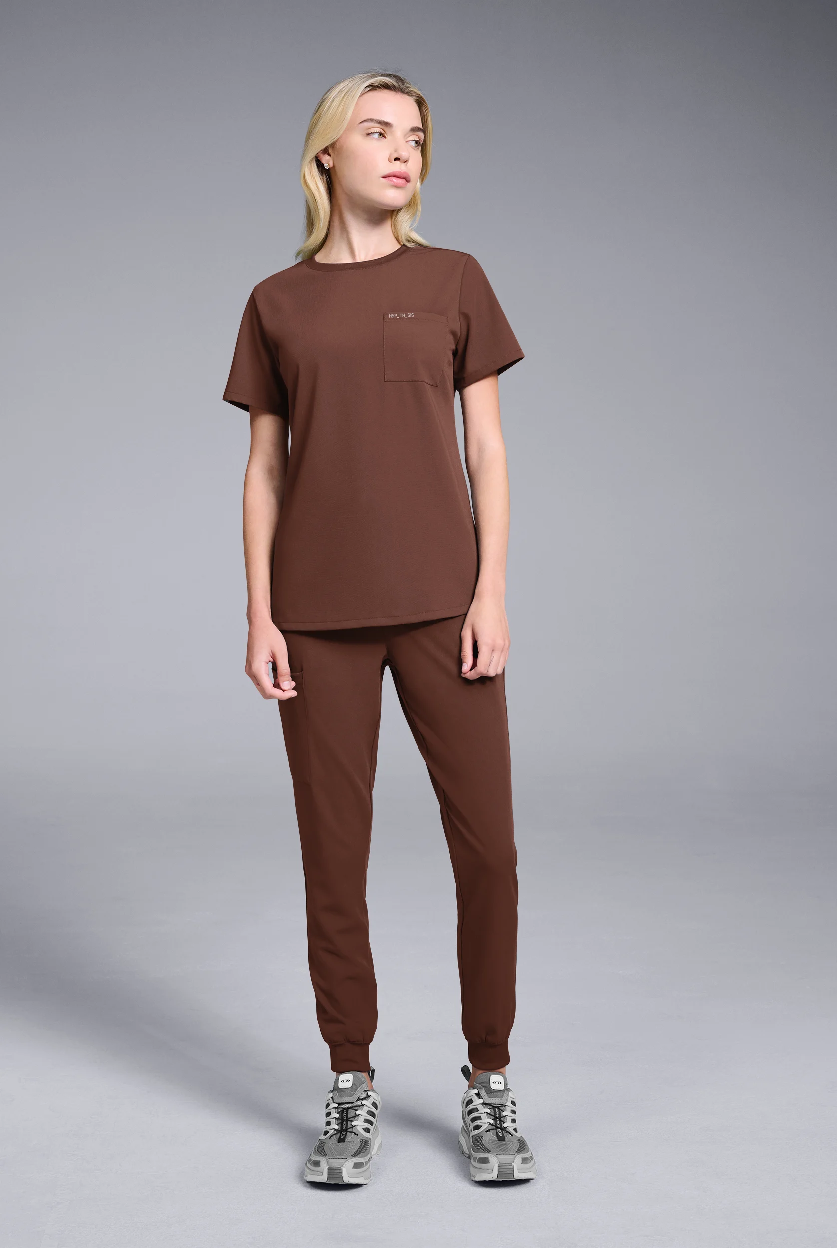 Hypothesis Women's Base Crew-Neck Tuck-In Scrub Top