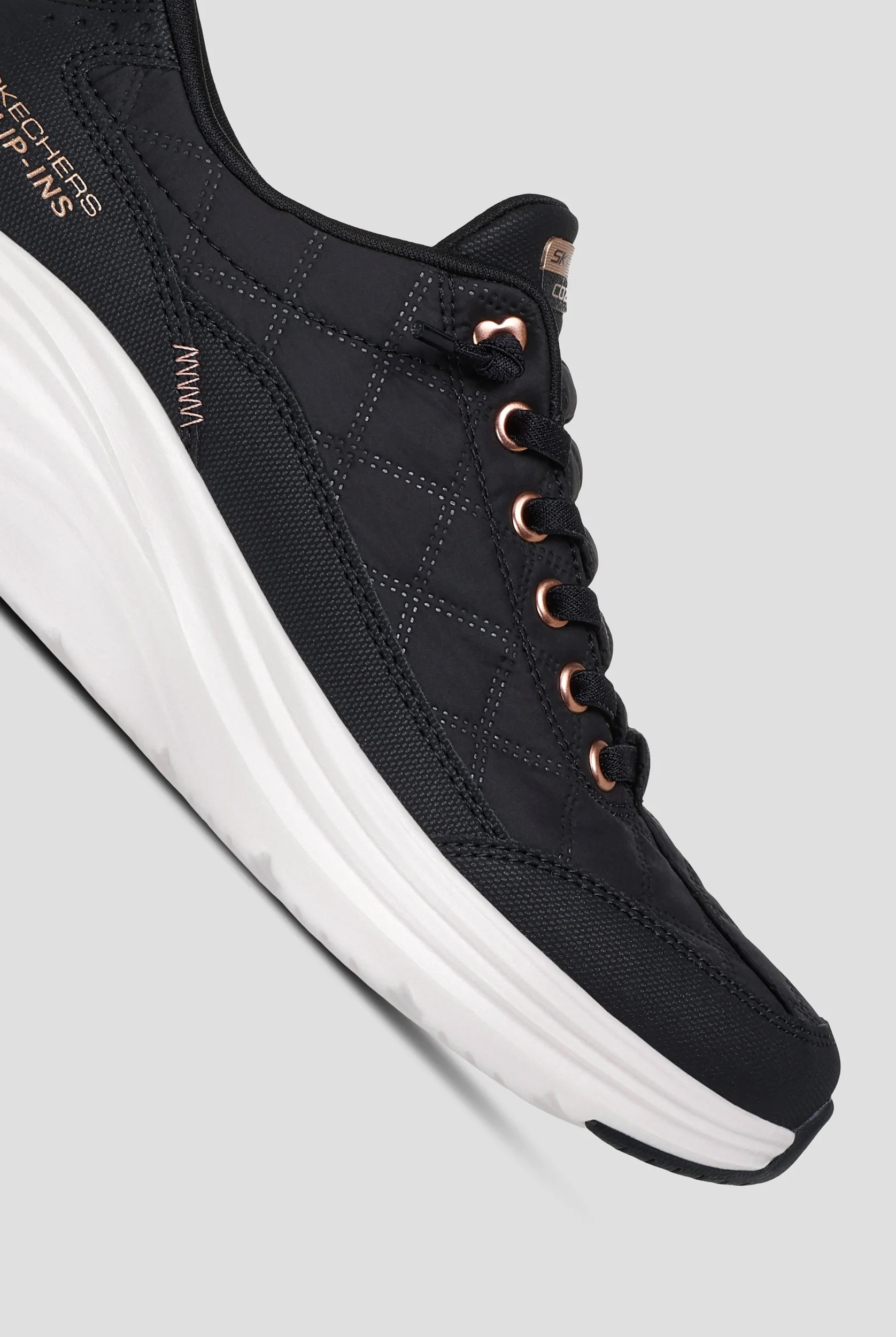 Skechers Sport SKECHERS SLIP-INS: CONTOUR FOAM - COZY Black/Rose Gold Athletic Slip-In Shoes