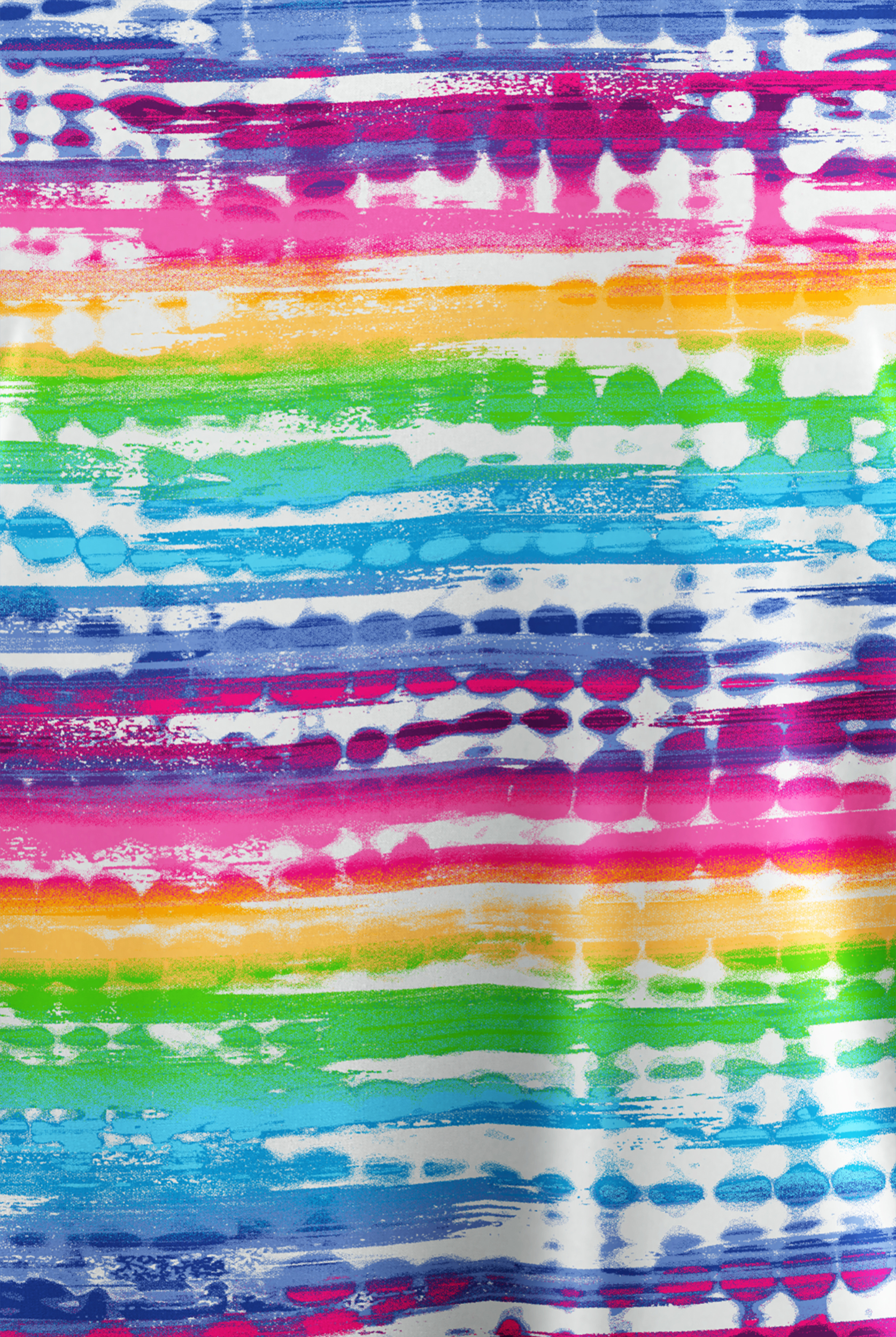 Butter-Soft Originals Rio Stripe Women's 2-Pocket Scallop Neck Print Scrub Top