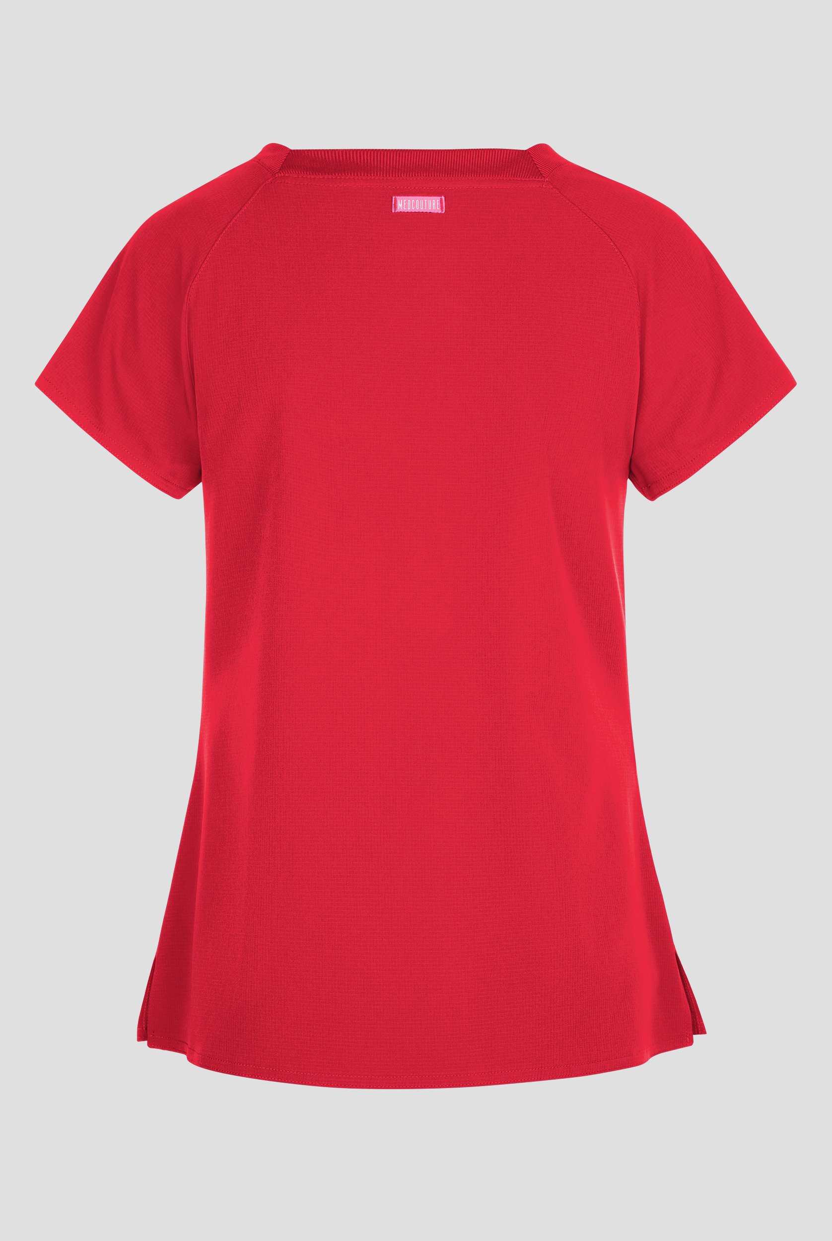 Blusa m&eacute;dica Med Couture Amp STRETCH con cuello cuadrado y 3 bolsillos para mujer