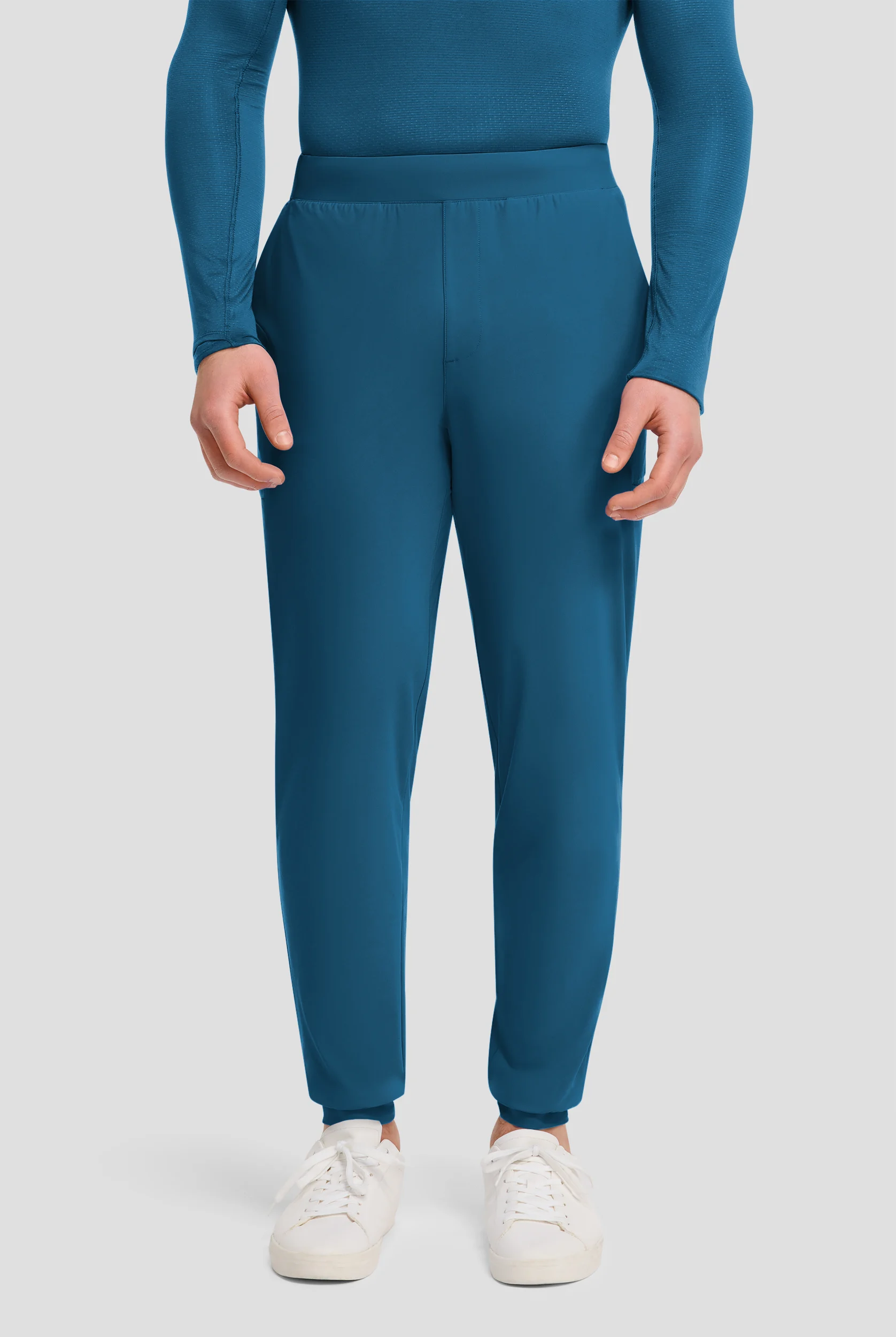 Infinity Pursuit Men's 5-Pocket STRETCH Internal Drawstring Cargo Jogger Scrub Pants