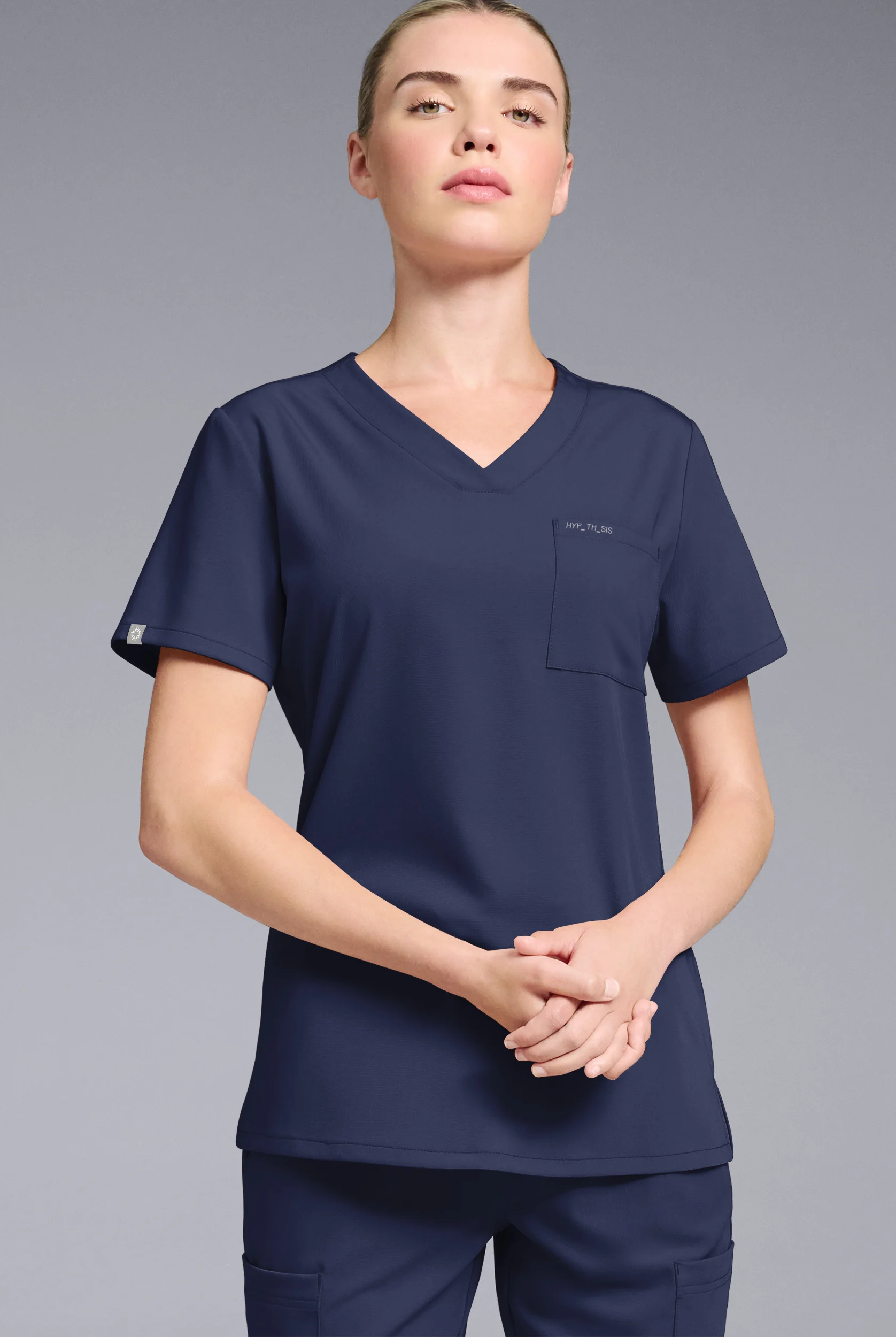 Hypothesis Women's Base V-Neck Tuck-In Scrub Top