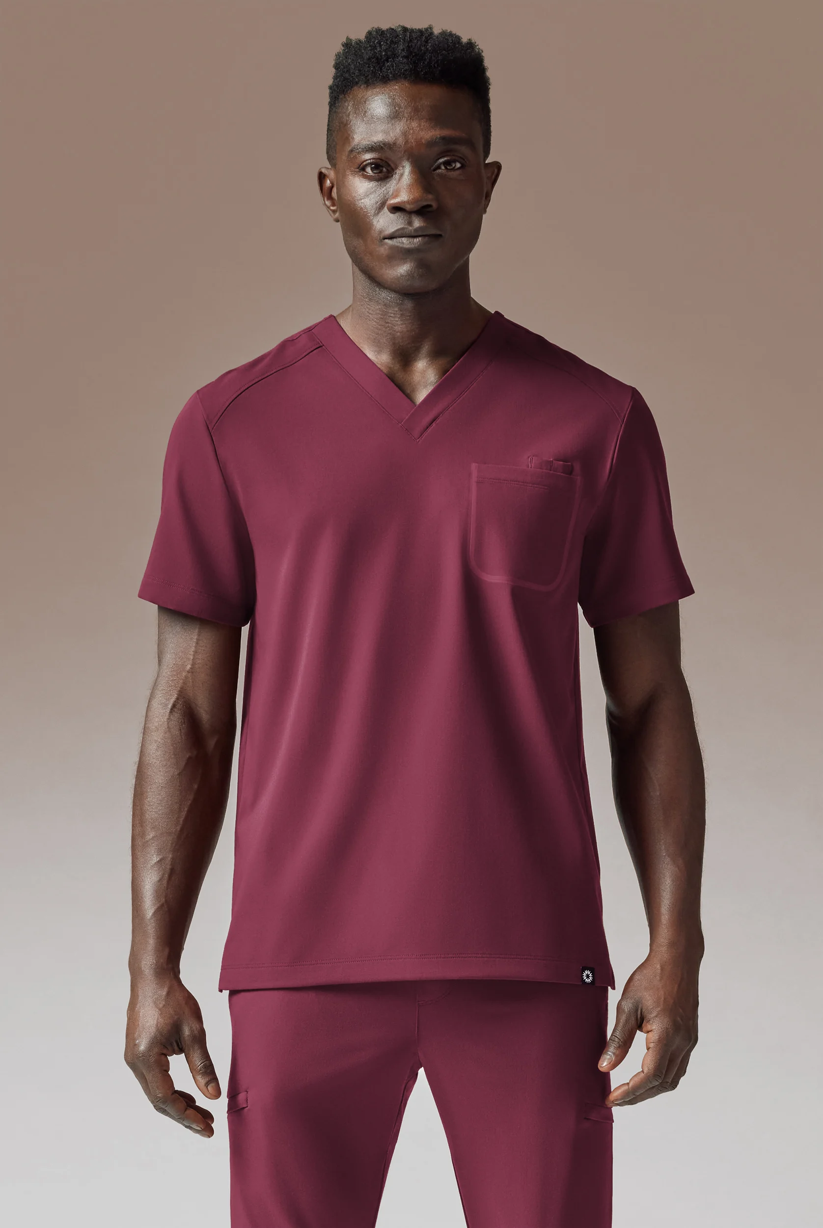 Hypothesis System Men’s 3-Pocket V-Neck Tuck In/Wear Out Scrub Top