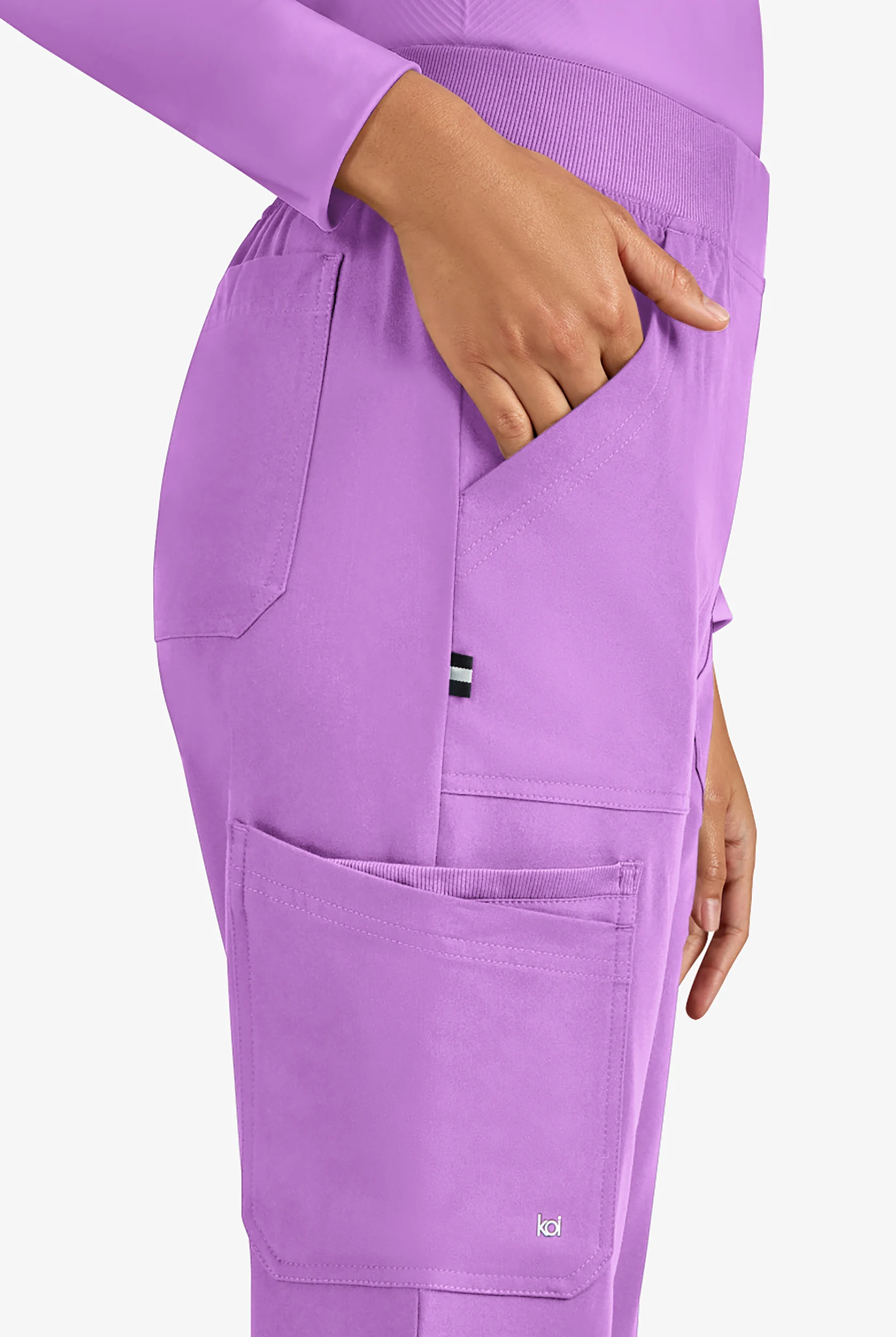 koi Next Gen Jump Start Women's 7-Pocket STRETCH Boot Cut Cargo Scrub Pants