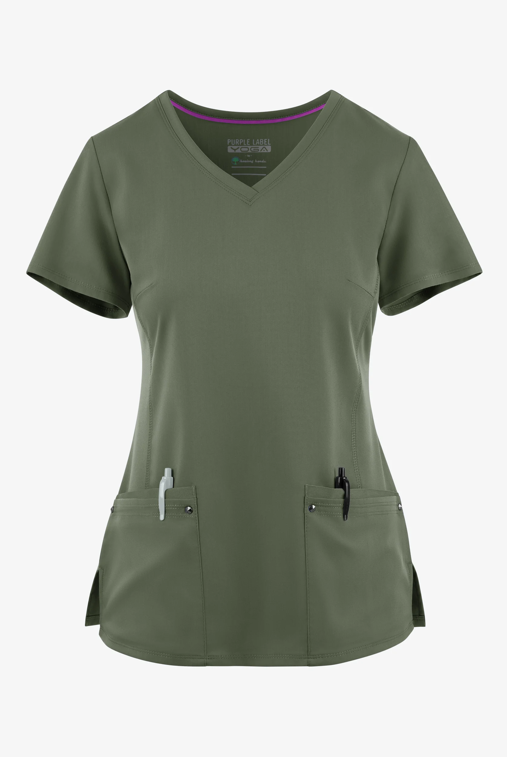 Healing Hands Purple Label Juliet Women's 2-Pocket STRETCH Princess Seam Scrub Top
