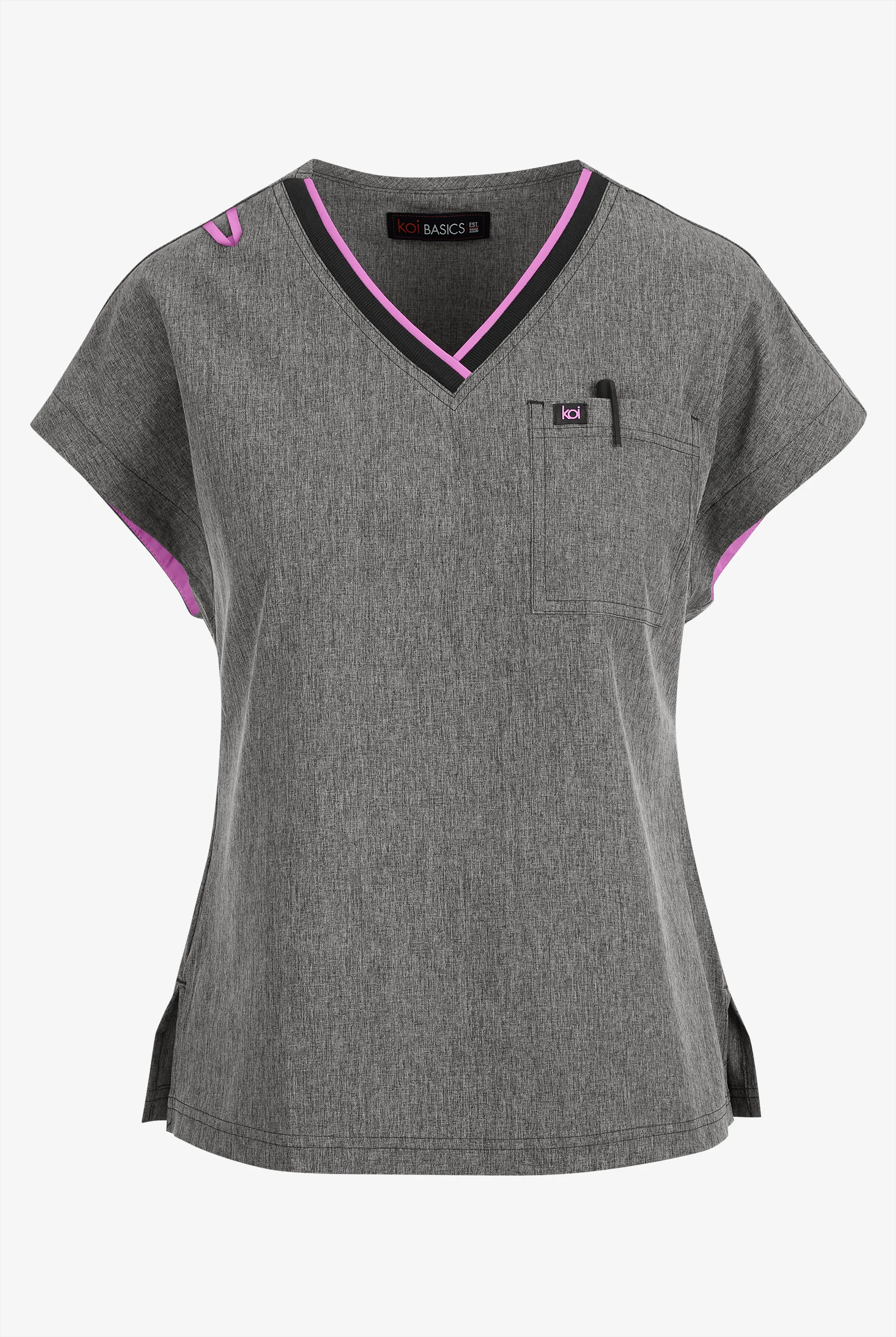 koi Basics Mckenna Women's 1-Pocket STRETCH V-Neck Dolman Sleeve Scrub Top