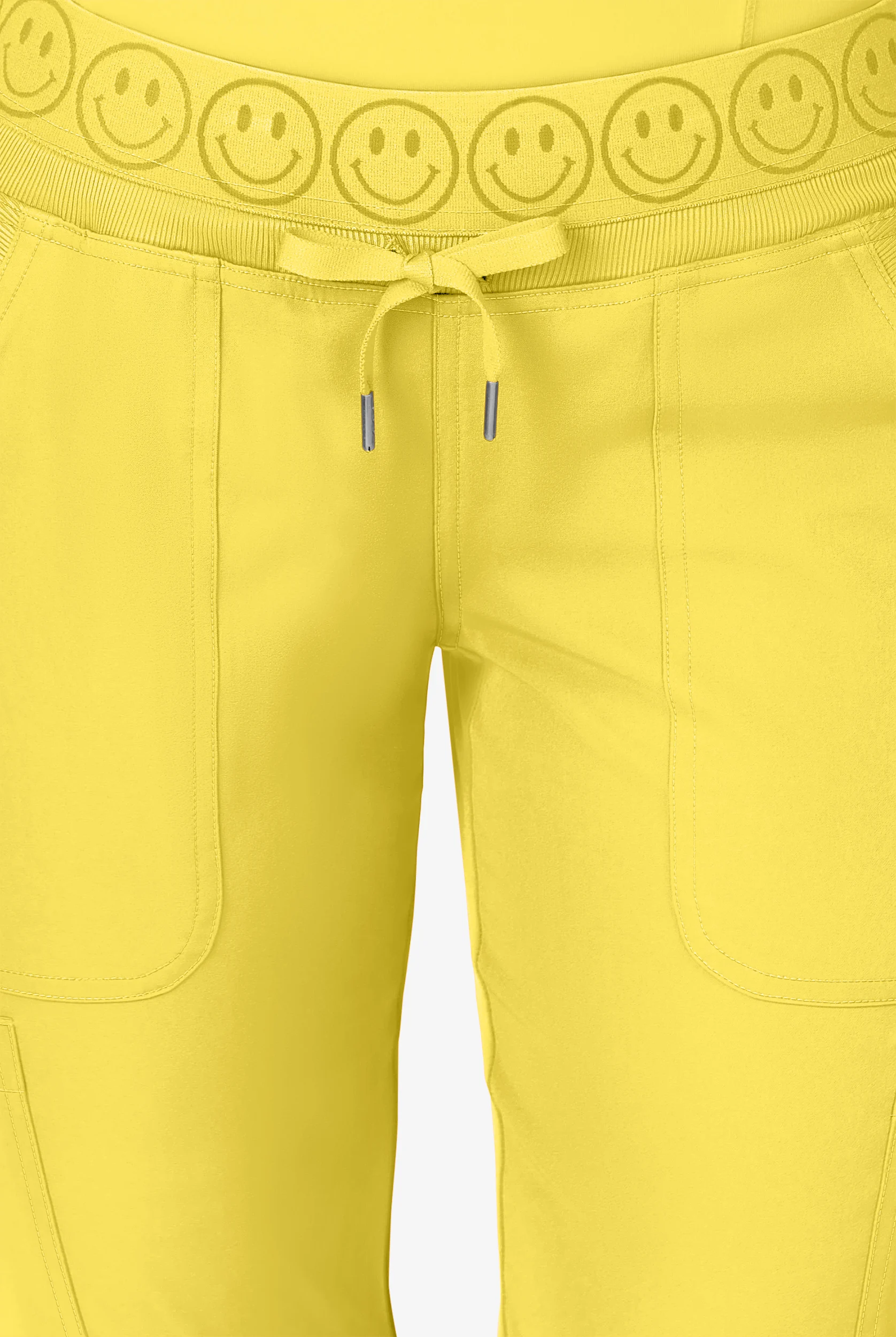 Zavate Ava Therese Sorbet Delights Women's 6-Pocket STRETCH Smile Elastic Waist Jogger Scrub Pants