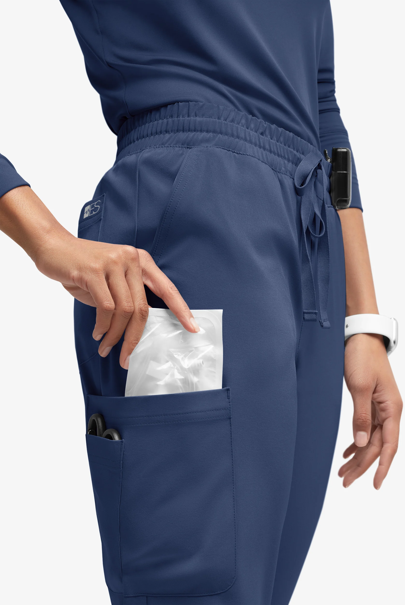 Easy STRETCH Naya Women’s Natural Waist 6-Pocket Straight Leg Scrub Pants