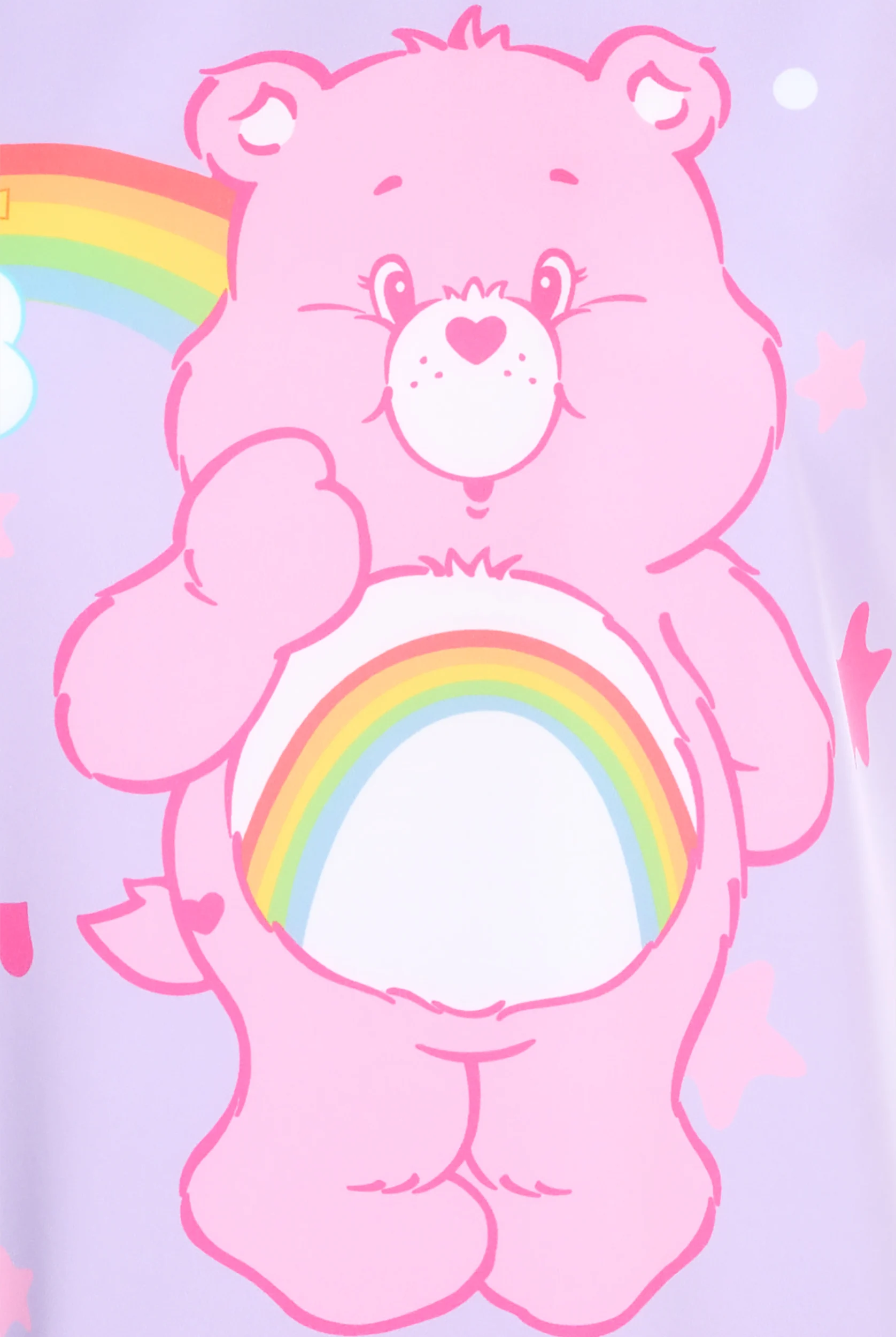 Carebears Rainbow 2.0 by Funscrubs Women's 2-Pocket STRETCH V-Neck Print Scrub Top